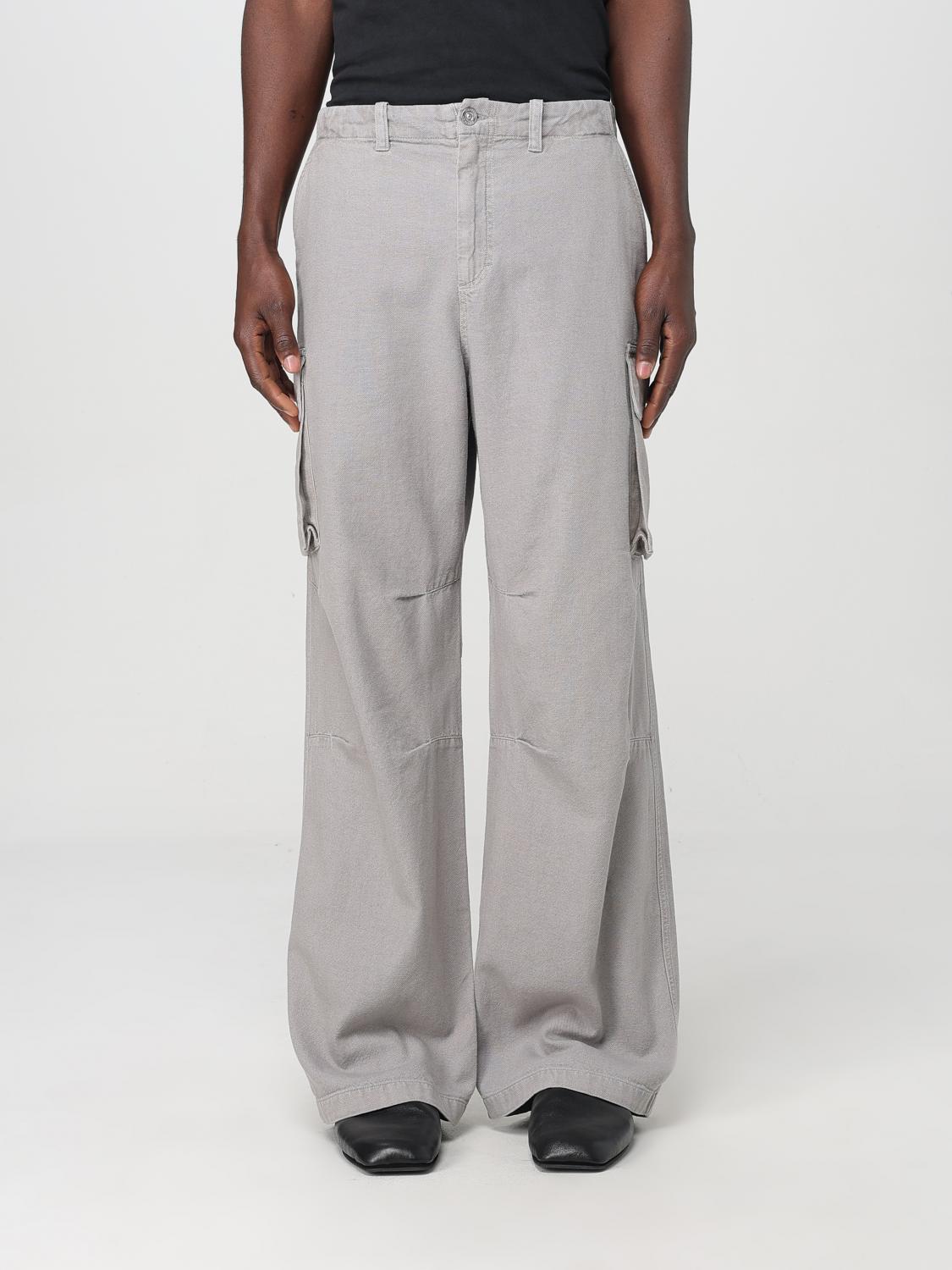 Our Legacy Relaxed Fit Cargo Pants With Wide Legs In Grau