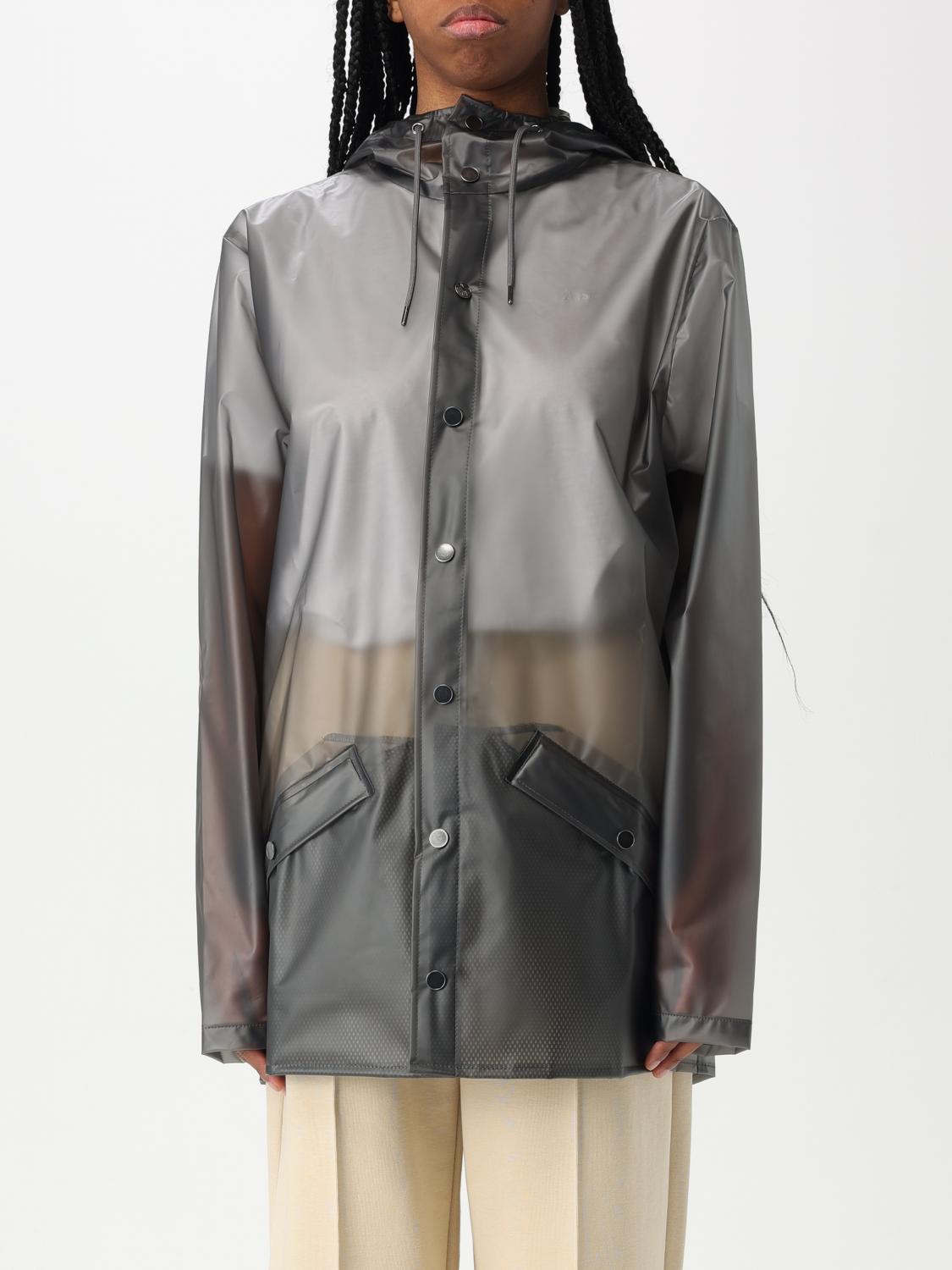 Rains Raincoat Woman Color Charcoal In Charcoal