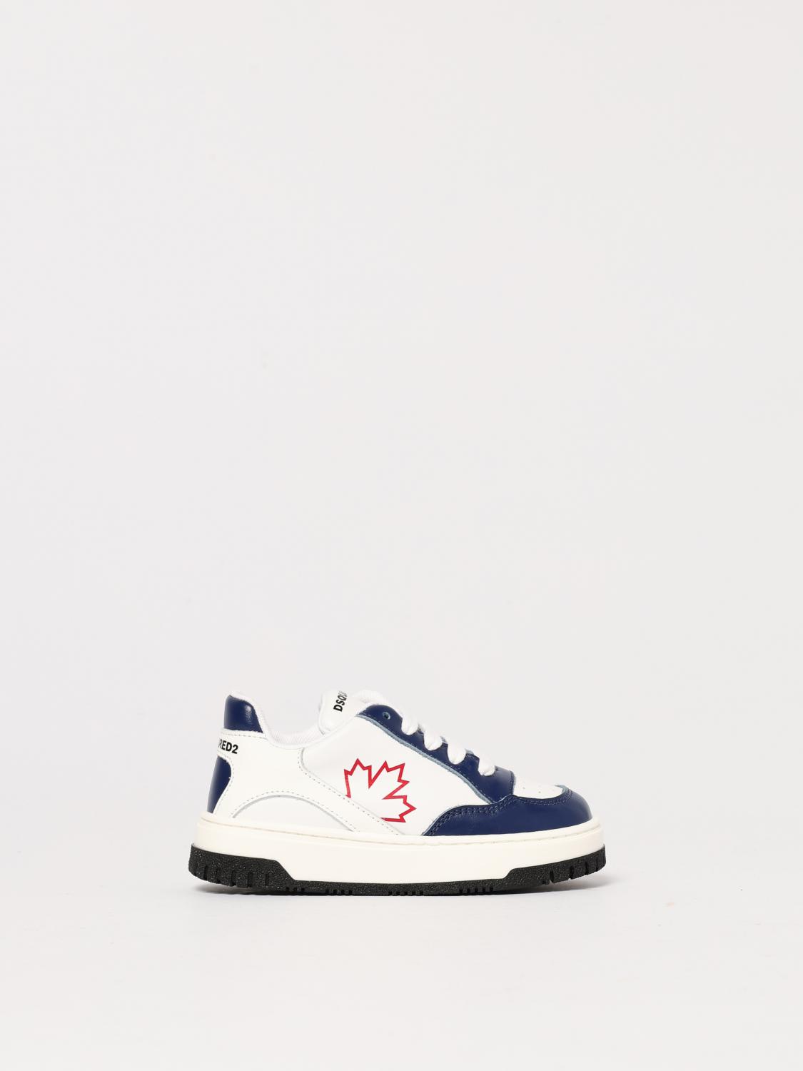 Dsquared2 Logo-print Sneakers In Weiss