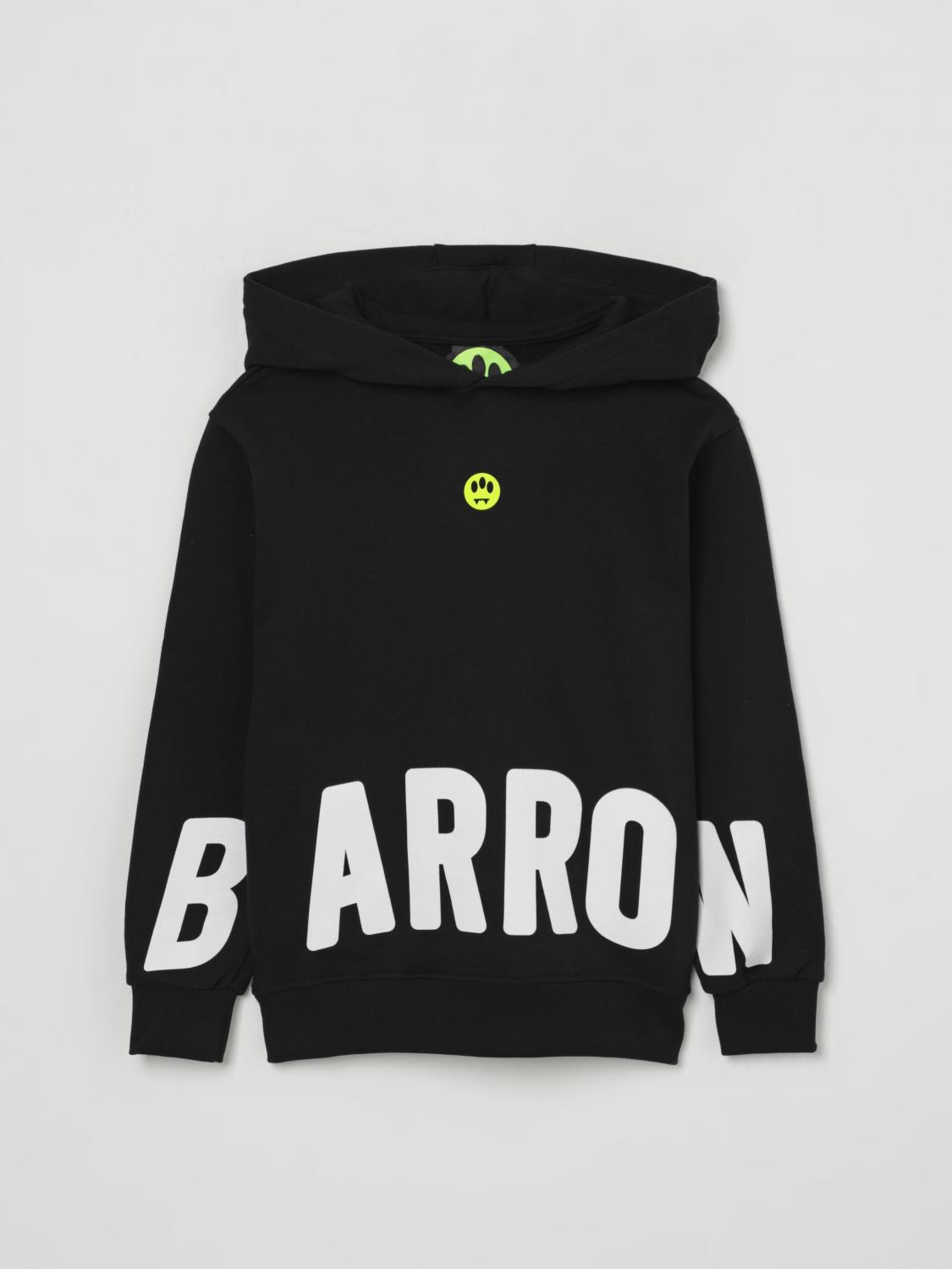 Barrow Long-sleeved Logo Sweatshirt In Black