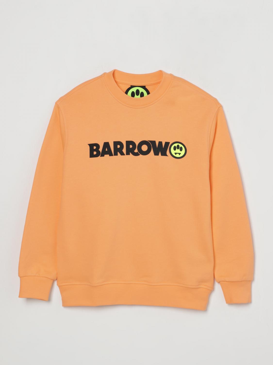 Barrow Logo-print Sweatshirt In Orange