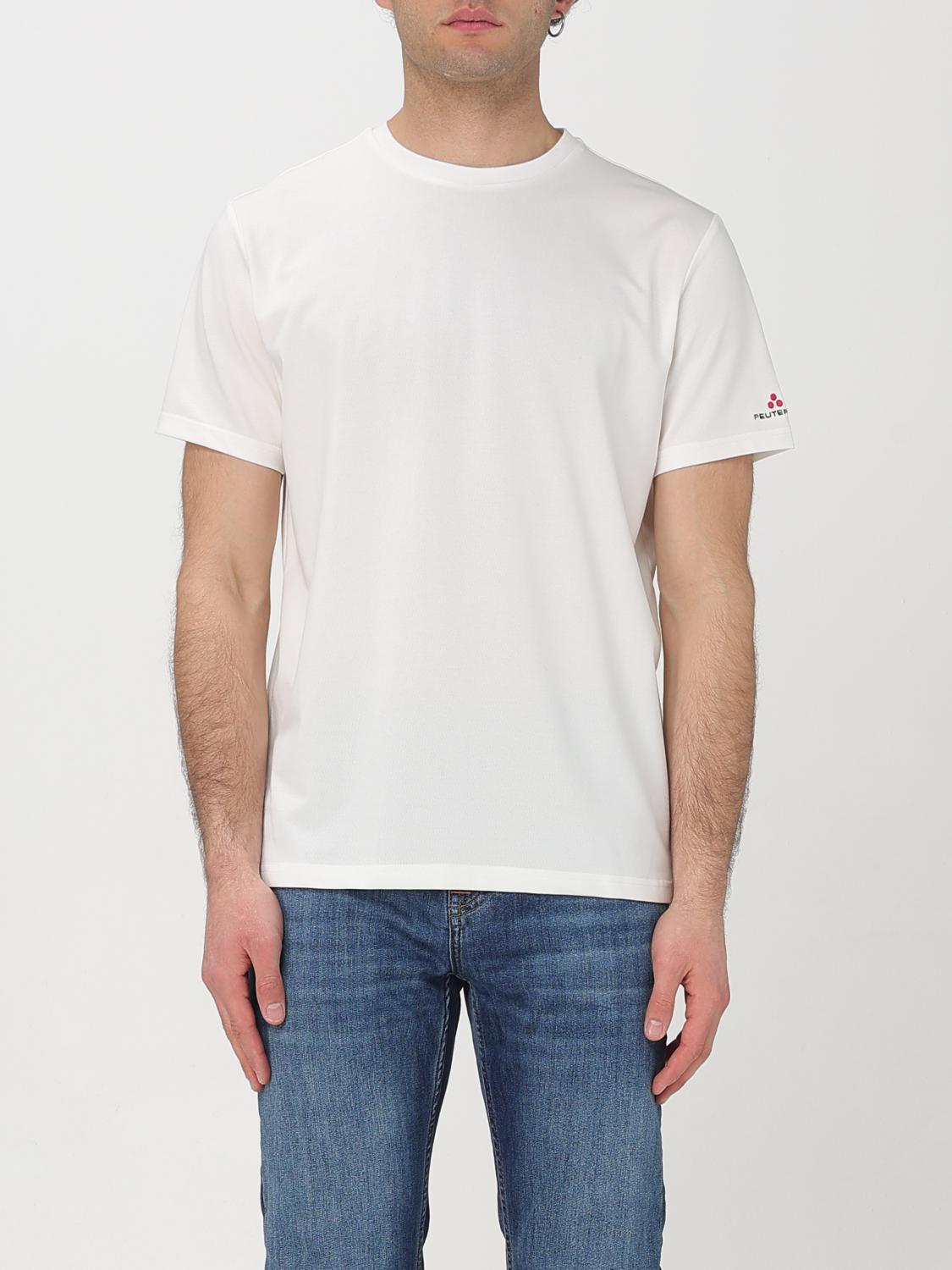 Peuterey Zole Blue Piquet T-shirt In White