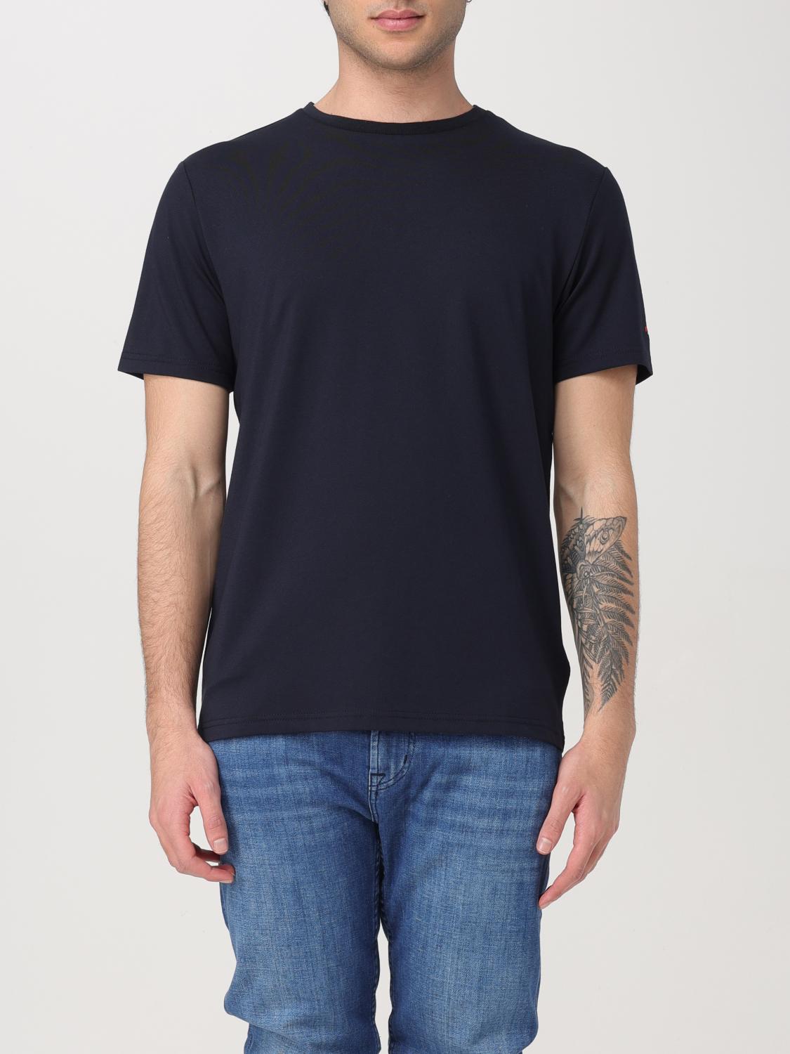 Peuterey Man T-shirt Midnight Blue Size L Cotton In Blue
