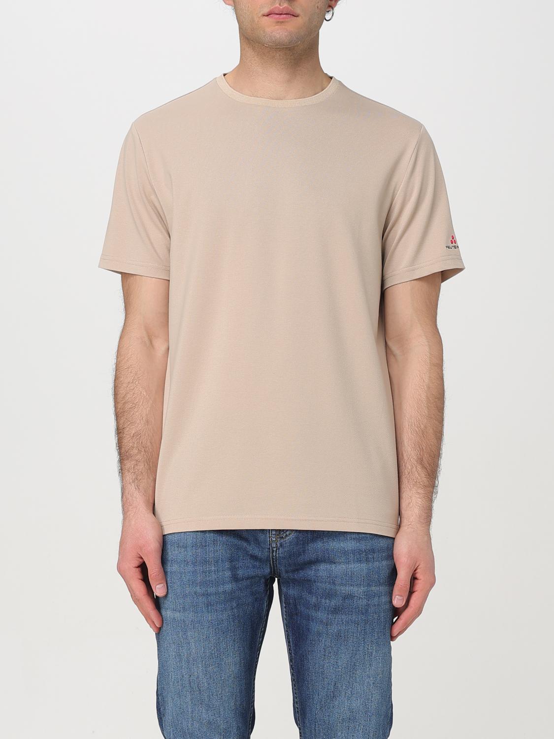 Peuterey Embroidered-logo T-shirt In Brown