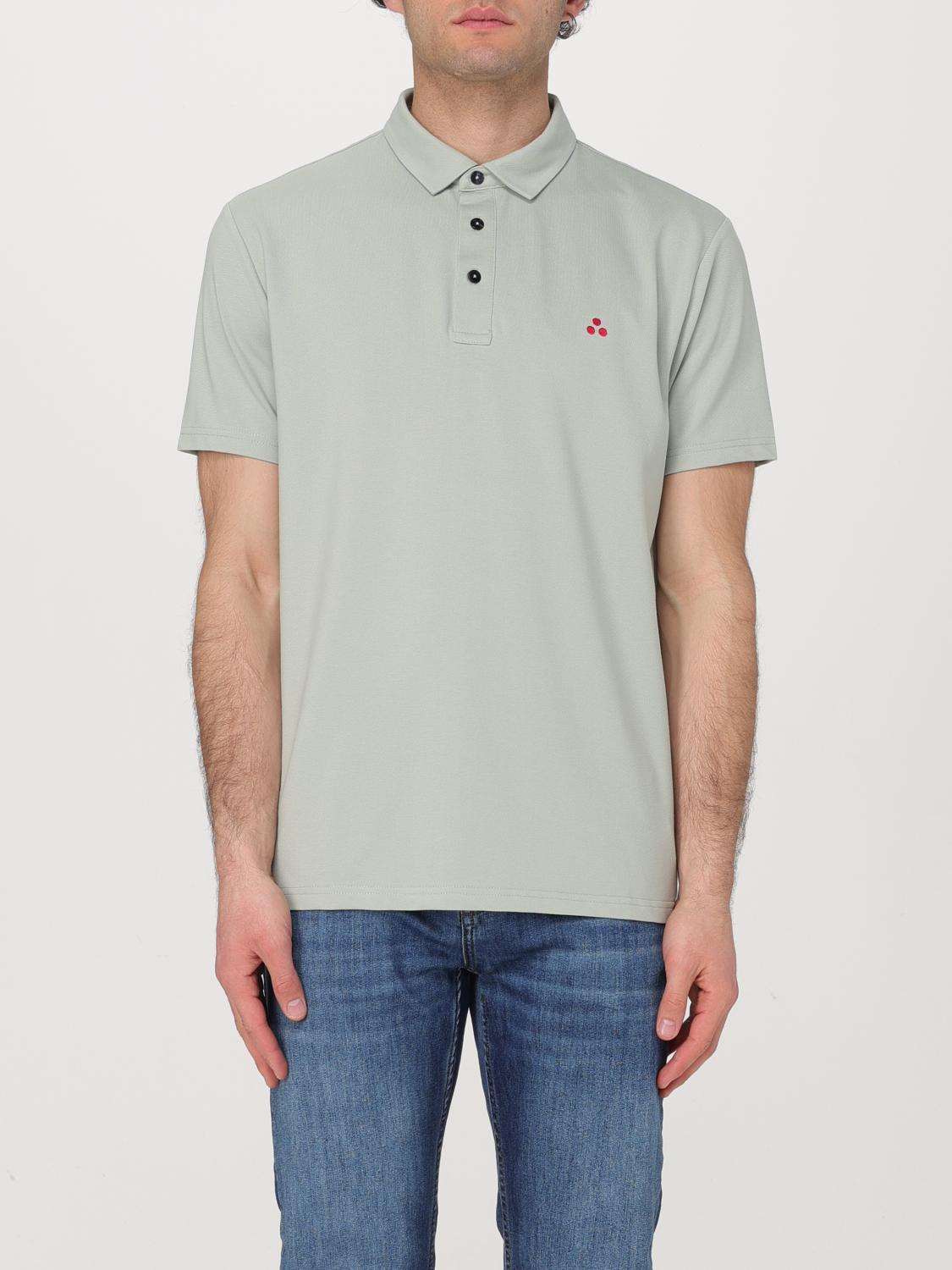 Peuterey Mezzola Green Piquet Polo In Green