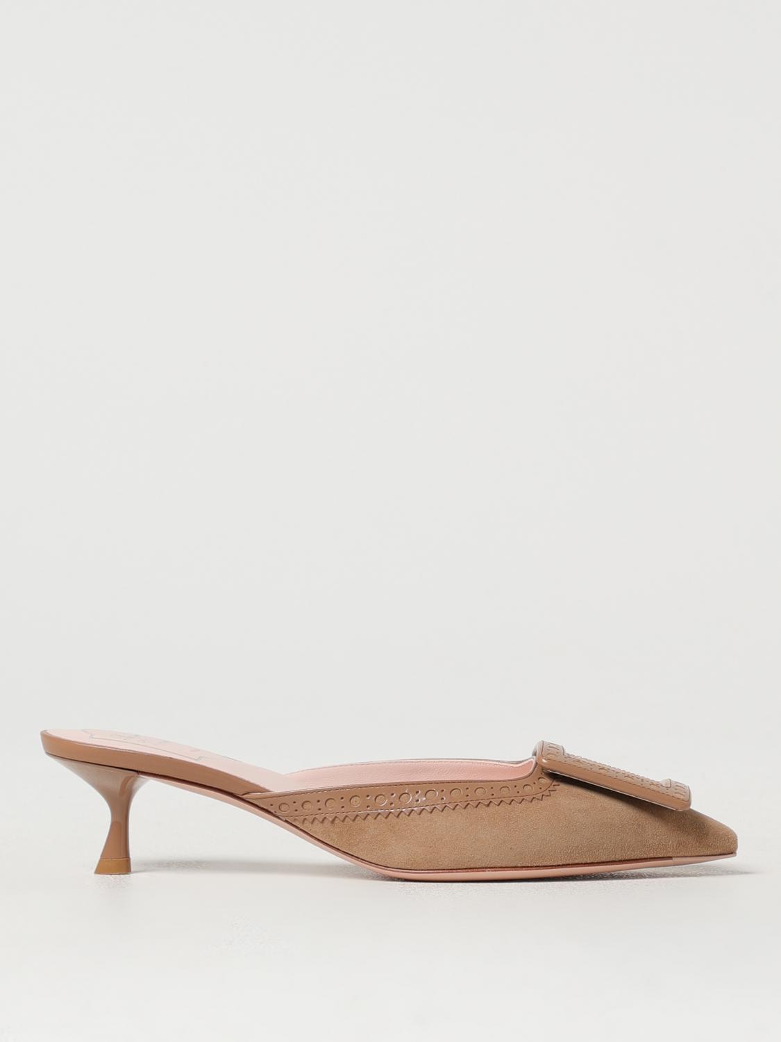 Roger Vivier City Perfo Mule 45 In Tabak