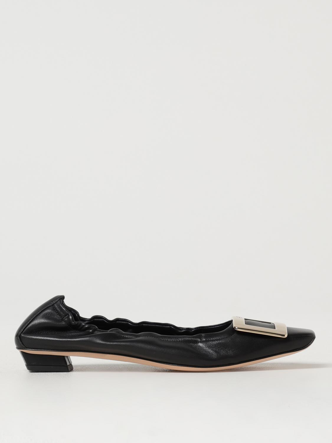 Roger Vivier Belle Vivier Ballet Flats In Schwarz
