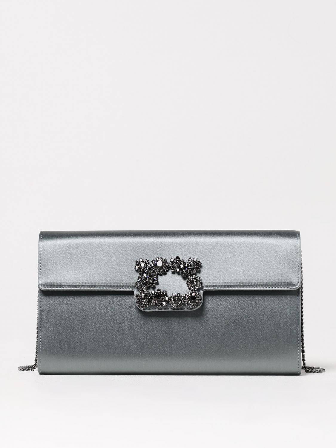 Roger Vivier Clutch Woman Color Lead In Lead