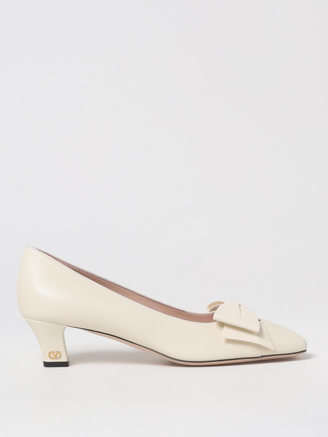 Shop Valentino Pumps Garavani Woman Color Yellow Cream