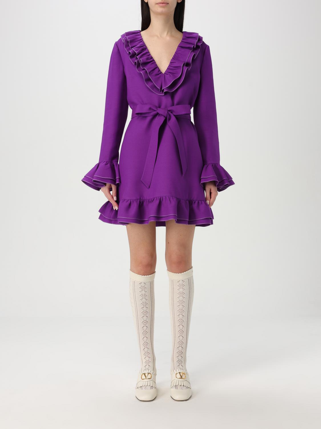 VALENTINO VALENTINO Dress Woman color Violet　VALENTINO ドレス ウーマン カラー バイオレット