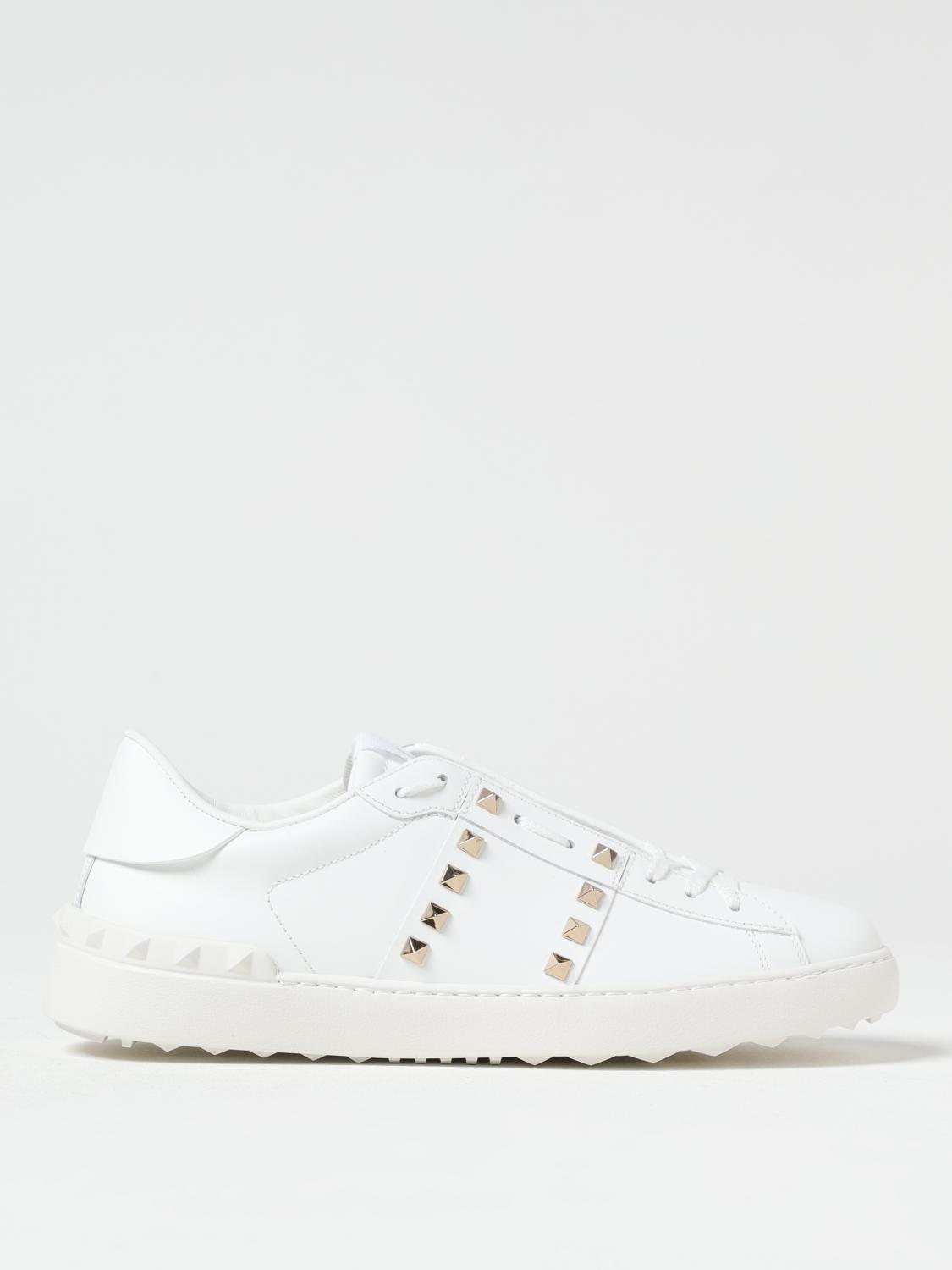 Valentino Garavani Valentino Rockstud Untitled Leather Sneaker In White