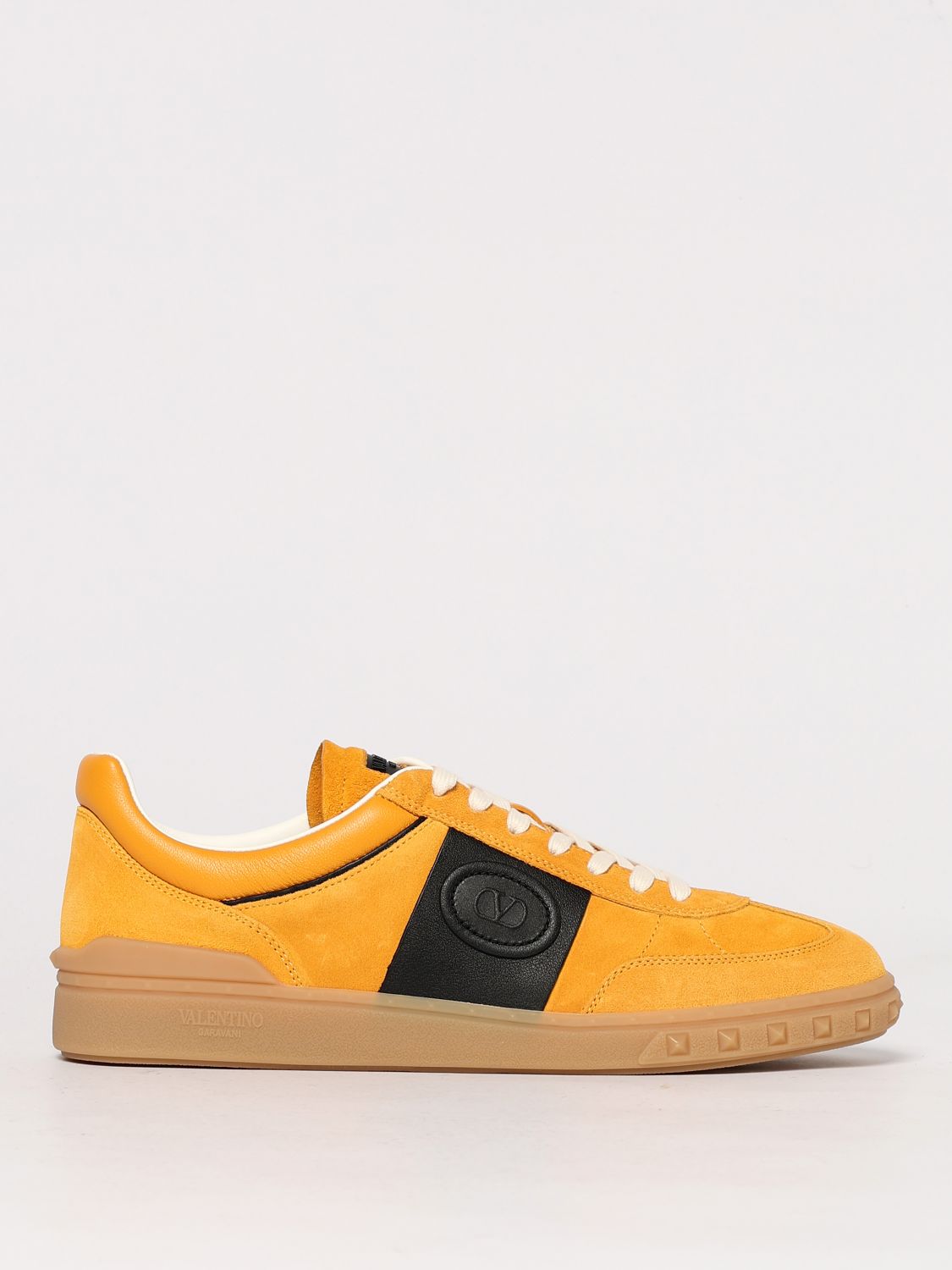 Shop Valentino Trainers Garavani Men In Ocher