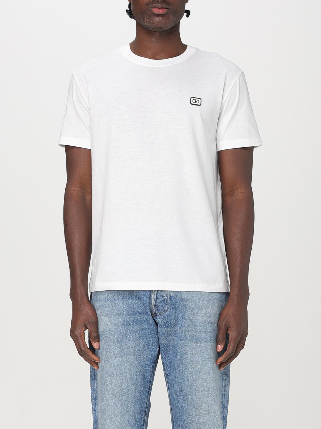 Valentino Vlogo Patch T-shirt With In Ivory