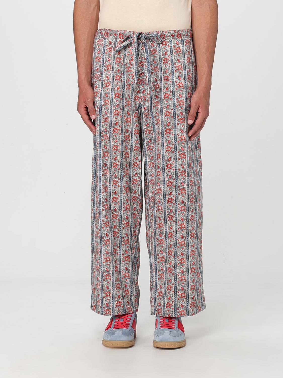 Valentino Voyage Imaginaire Print Straight Pants In Multicolor