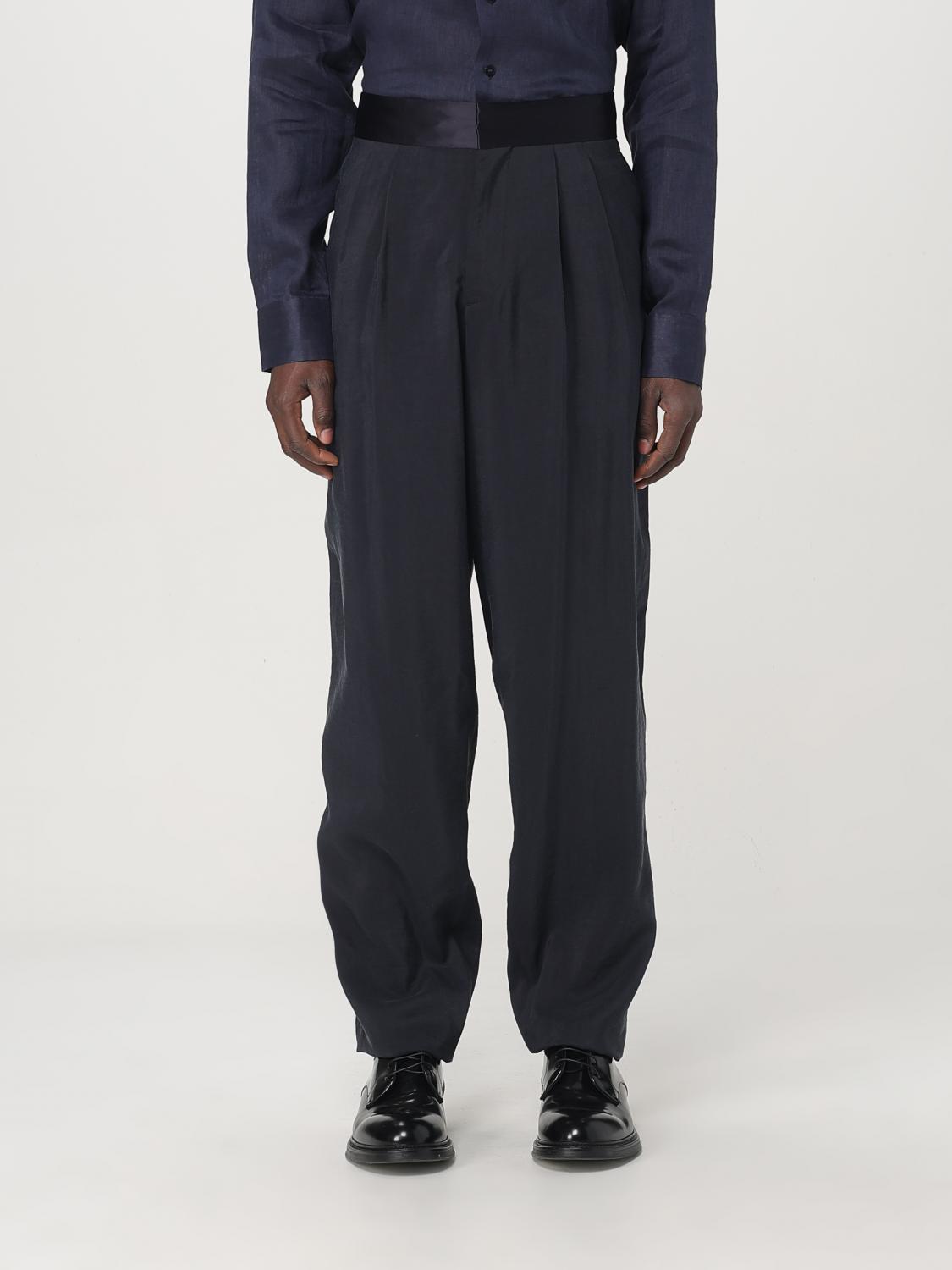 Giorgio Armani Herren Blau Pants Men Color