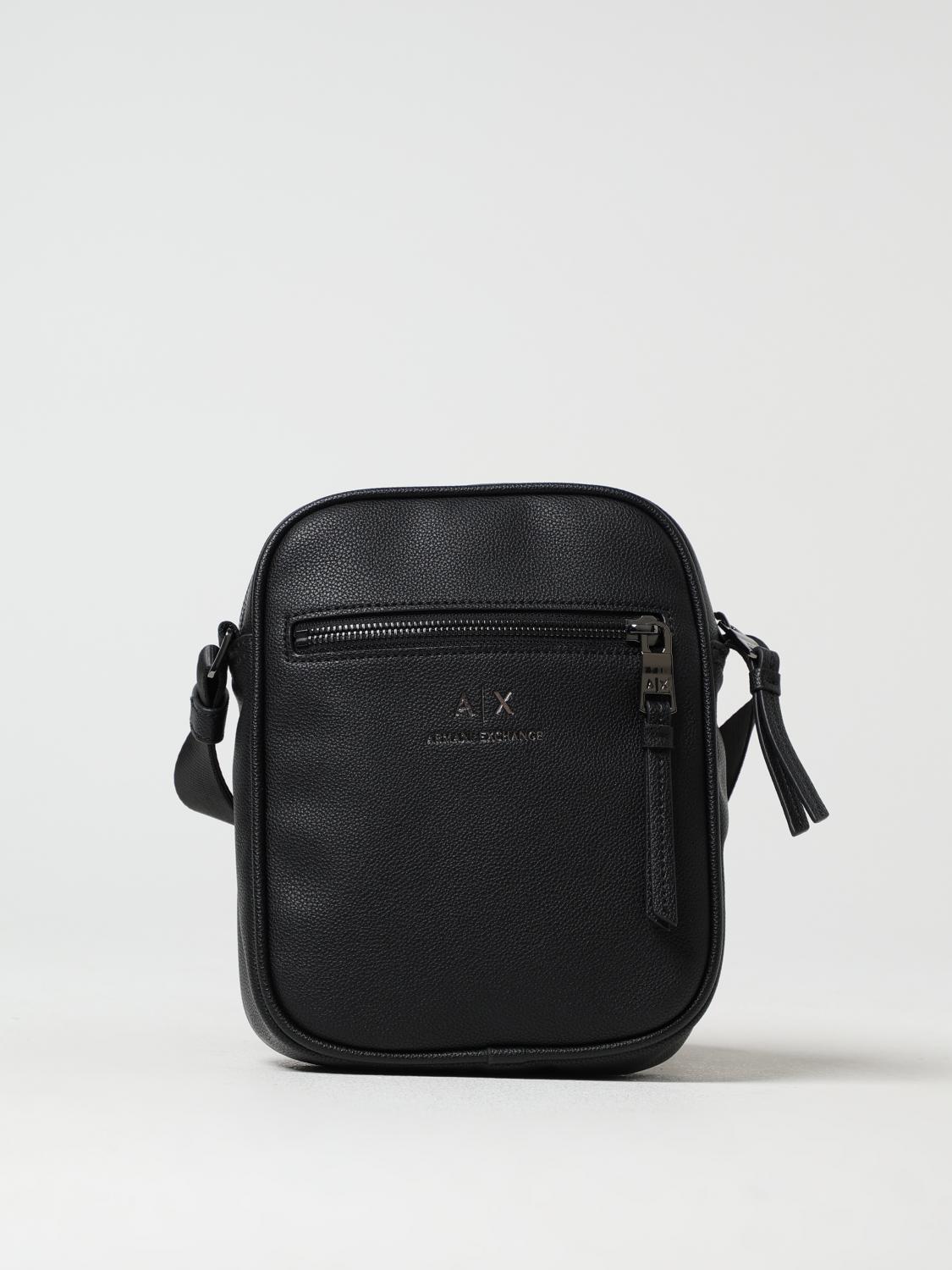 Armani Exchange Shoulder Bag  Men Color Black In Black