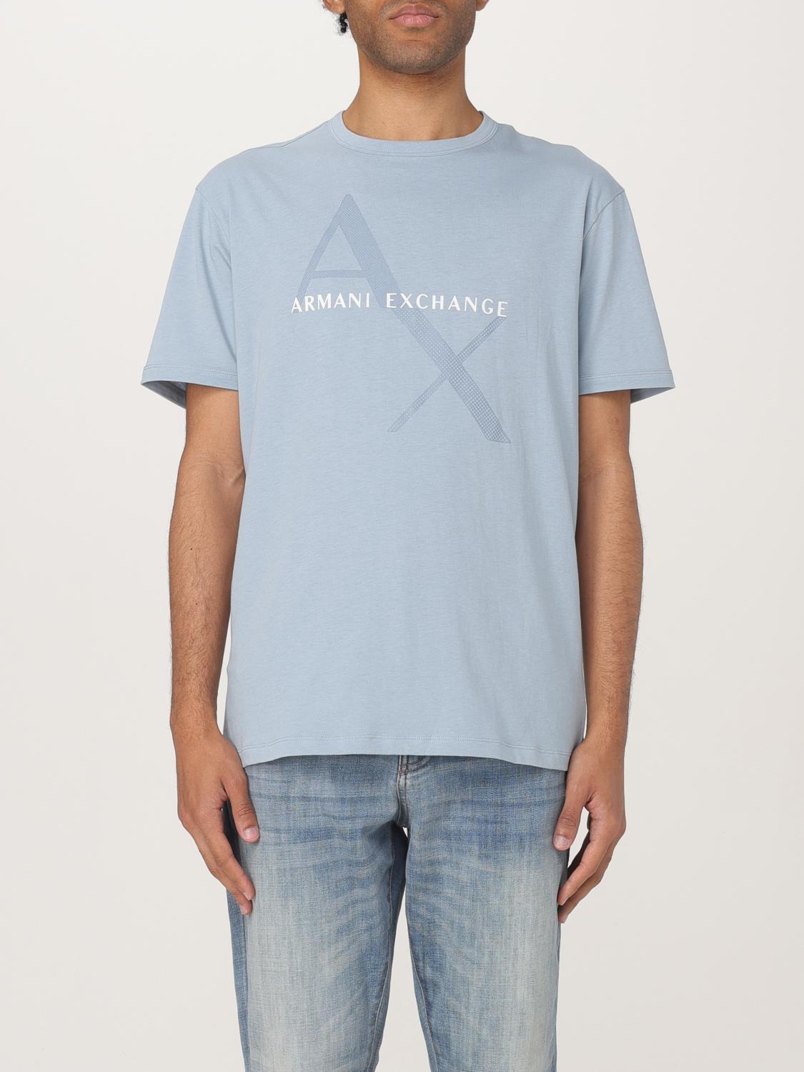 Armani Exchange T-shirt  Men Color Gnawed Blue In Gnawed Blue