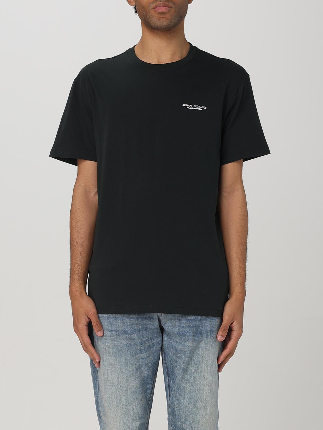 Armani Exchange Regular Fit T-shirt With Logo In Green