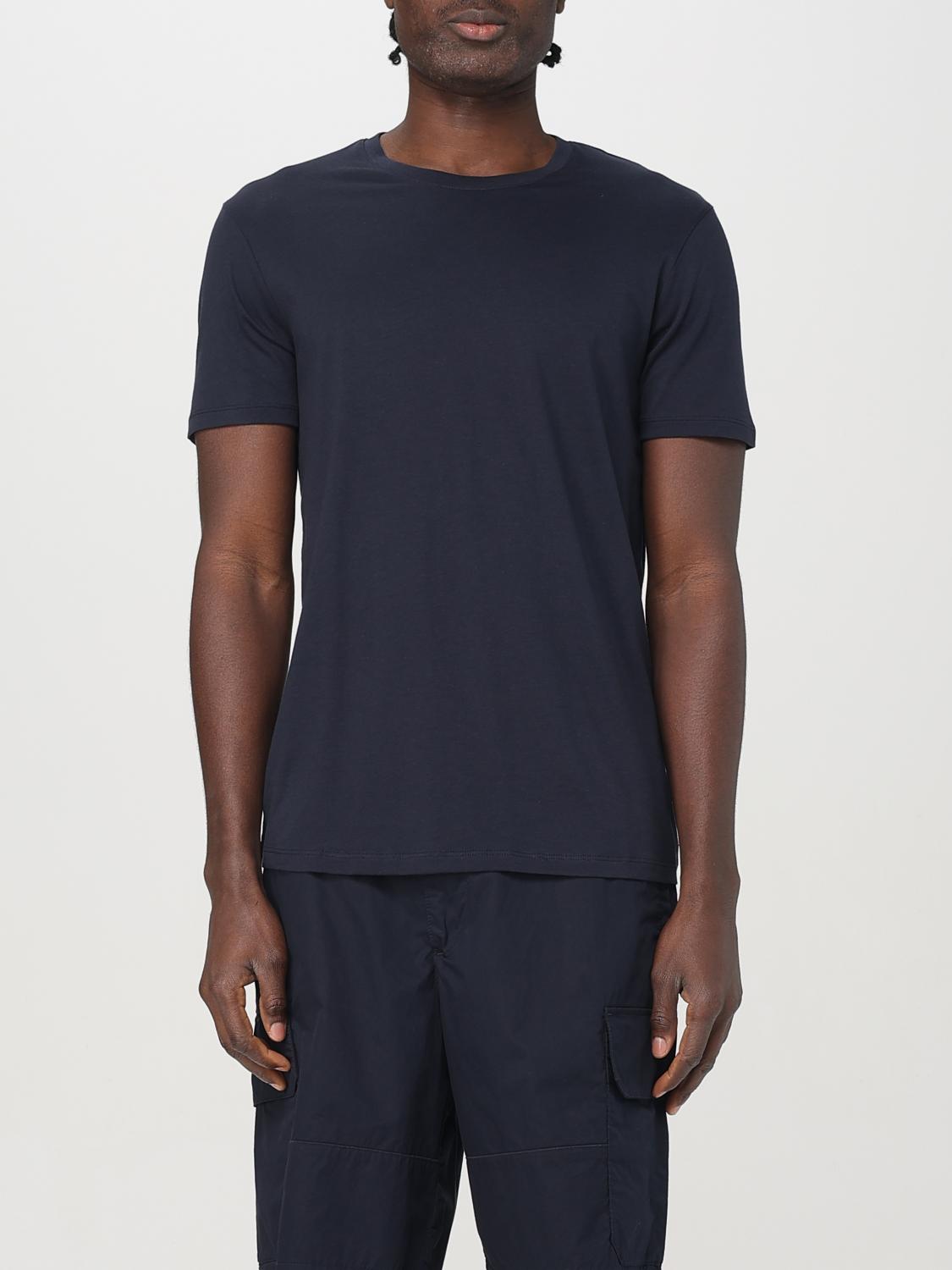 Armani Exchange Navy Crewneck T-shirt In Blue