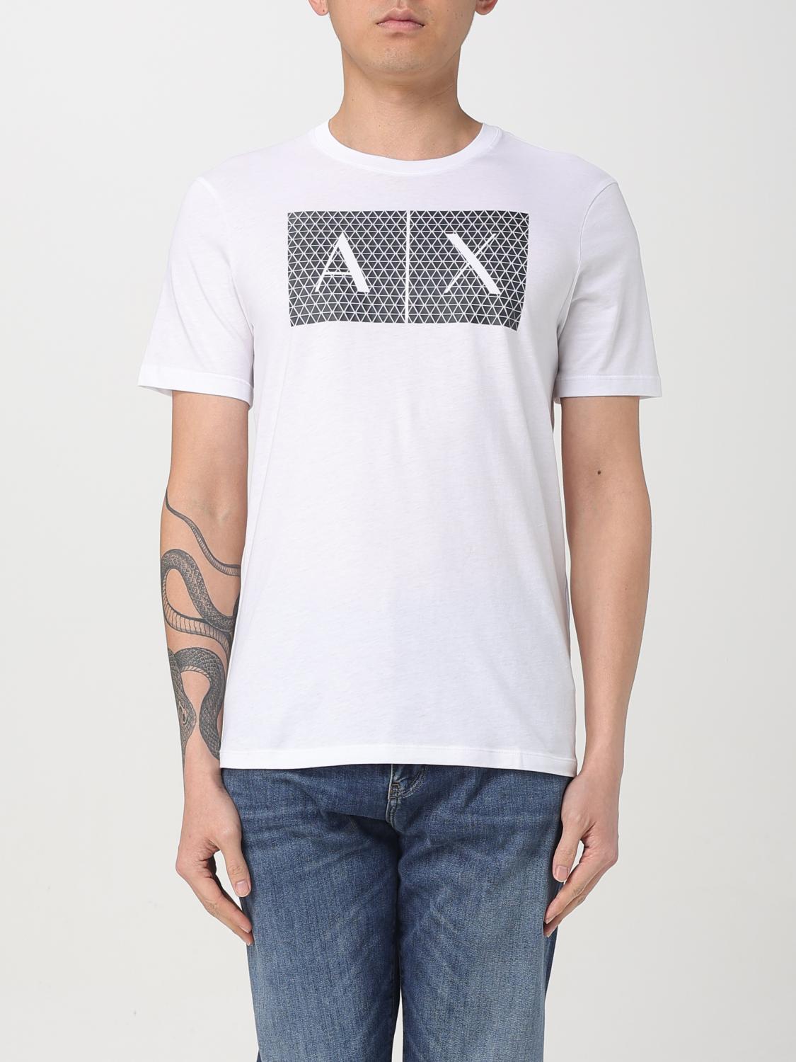 Armani Exchange Slim Fit Jersey T-shirt With Logo In White