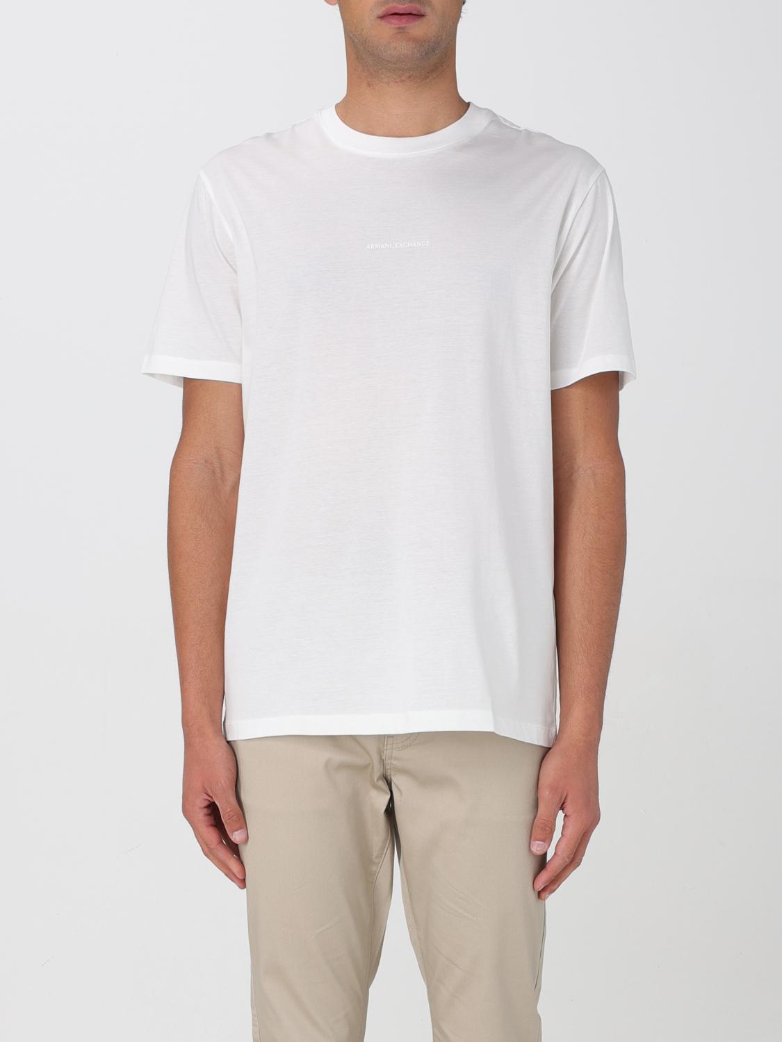 Armani Exchange T-shirt  Men Color Beige In White