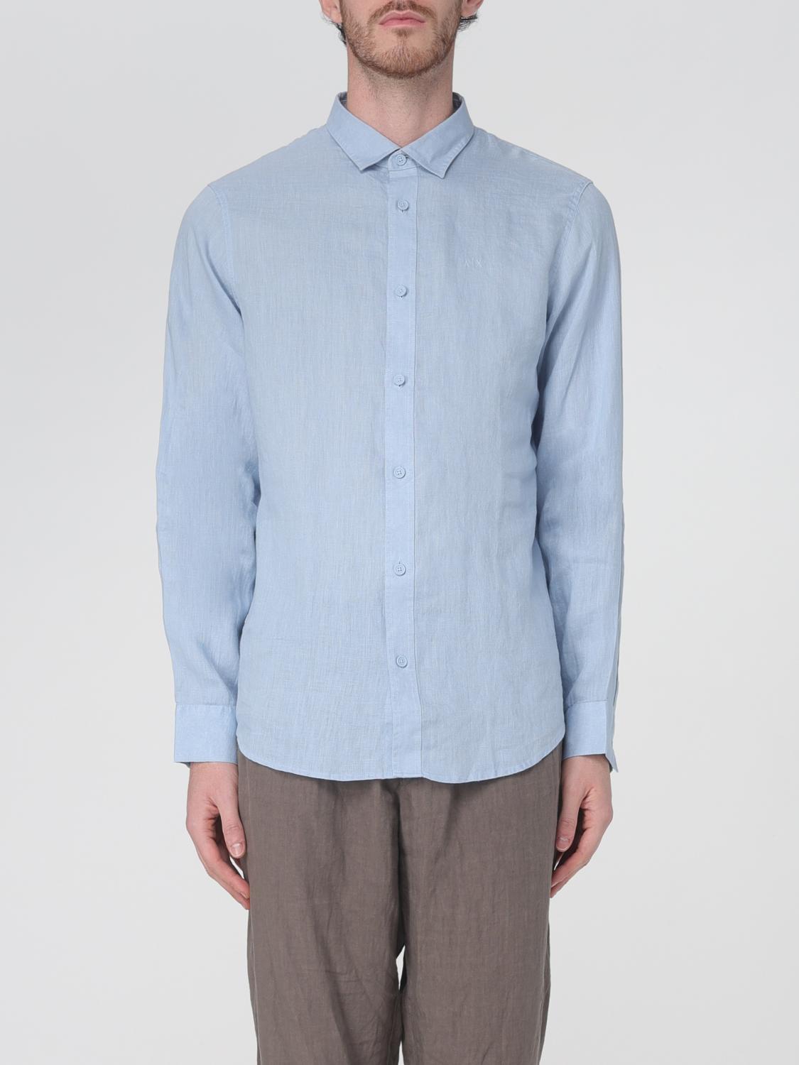 Armani Exchange Shirt  Men Color Sky Blue In Sky Blue