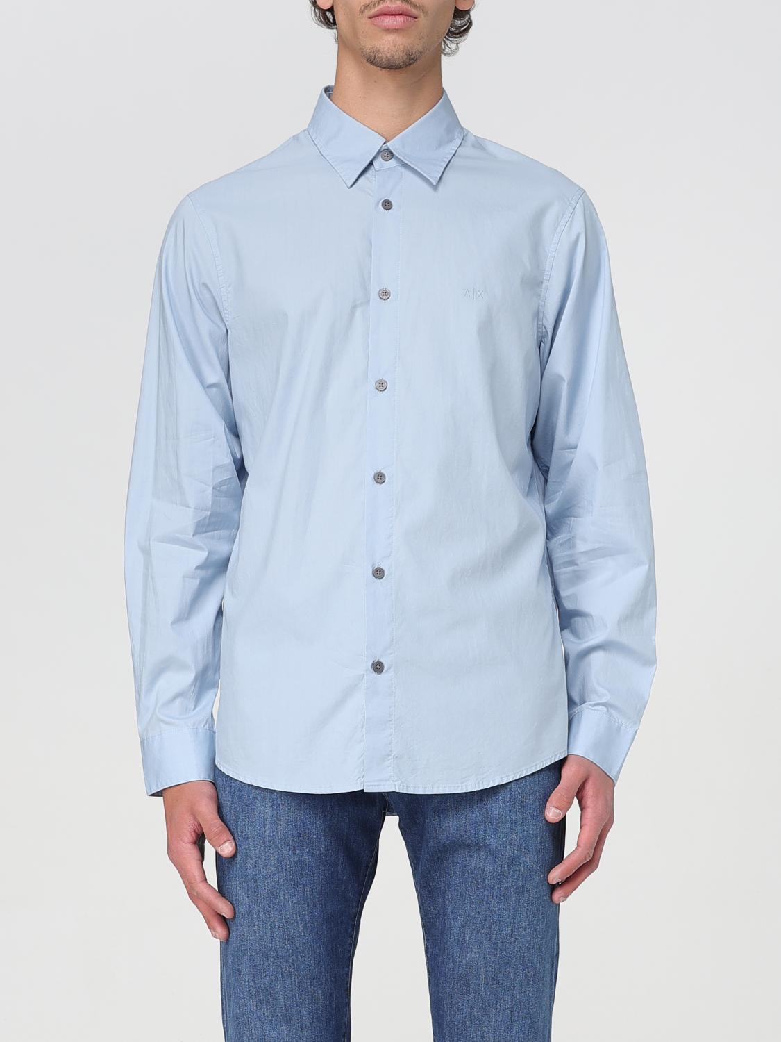 Armani Exchange Shirt  Men Color Sky Blue In Sky Blue