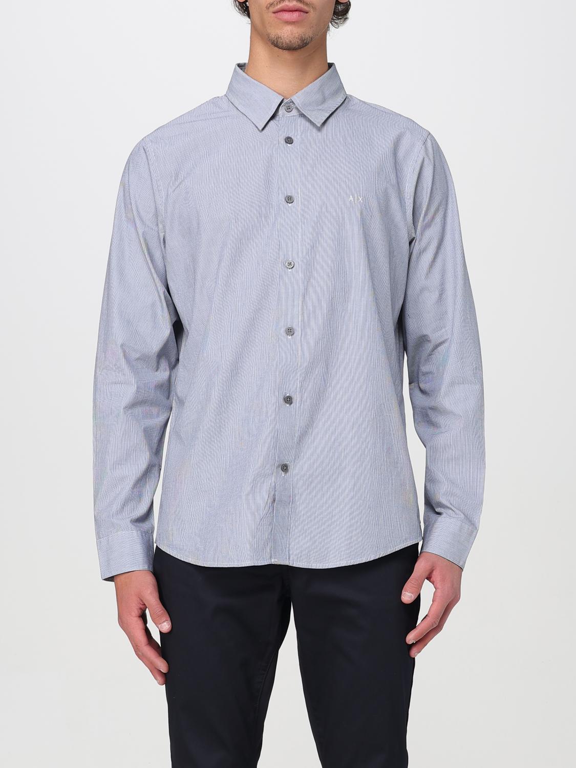 Armani Exchange Shirt Men Color Blue In Blue