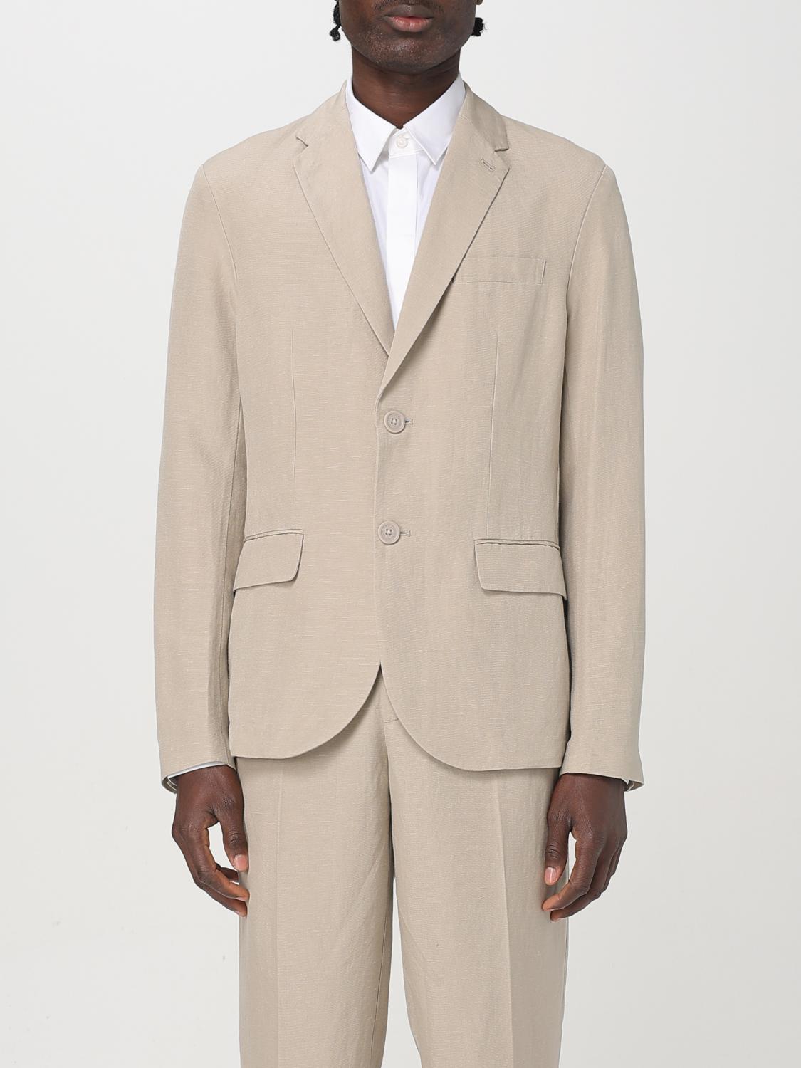 Armani Exchange Blazer  Men Color Beige In Beige