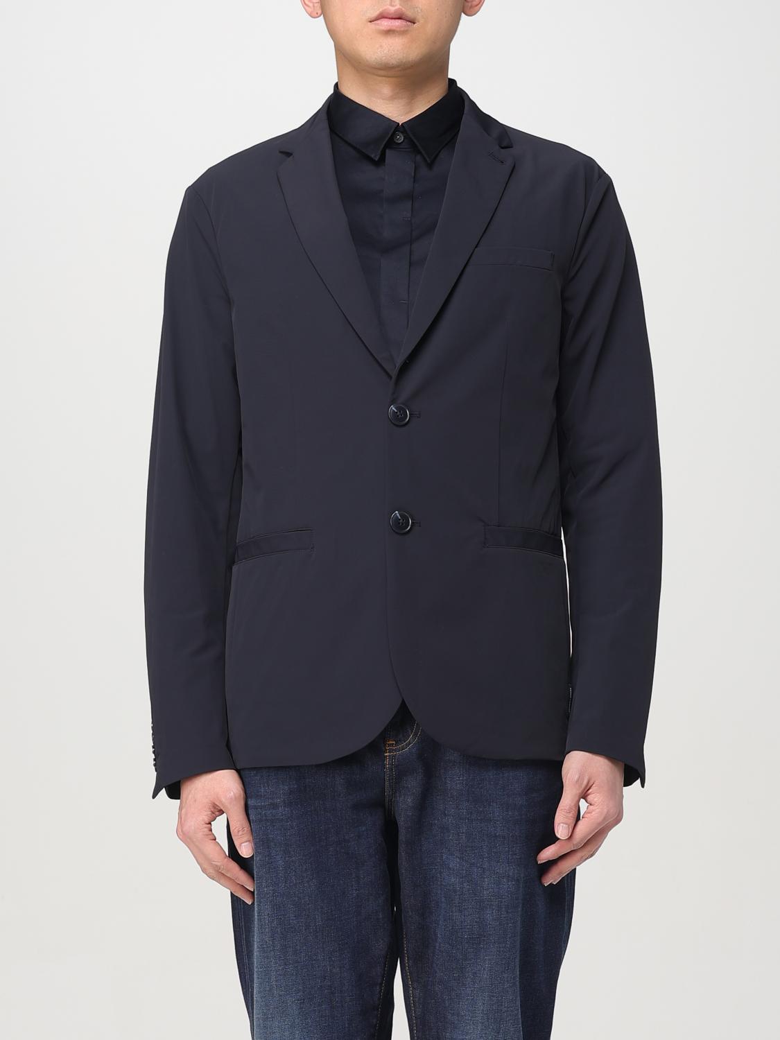 Armani Exchange Blazer Men Color Blue In Blue