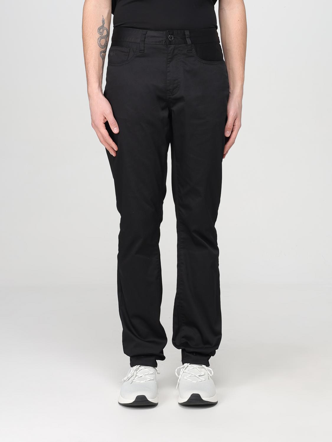 Armani Exchange Pants Men Color Black In Black