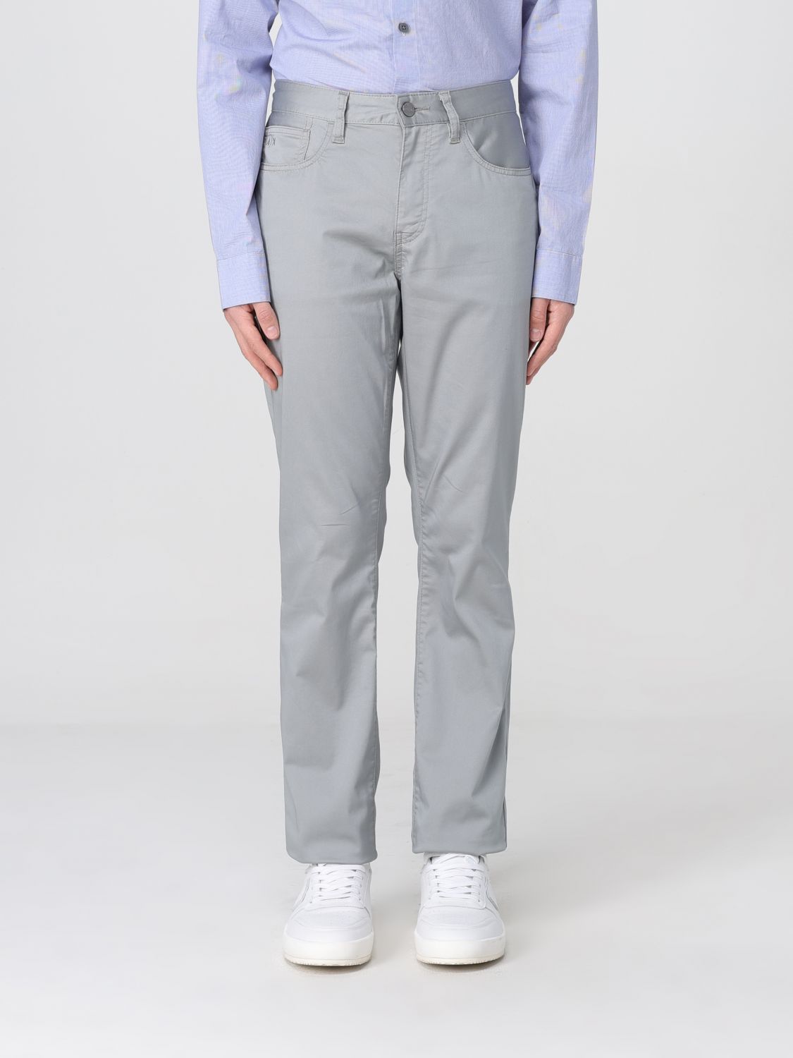 Armani Exchange Pants Men Color Grey In Grey