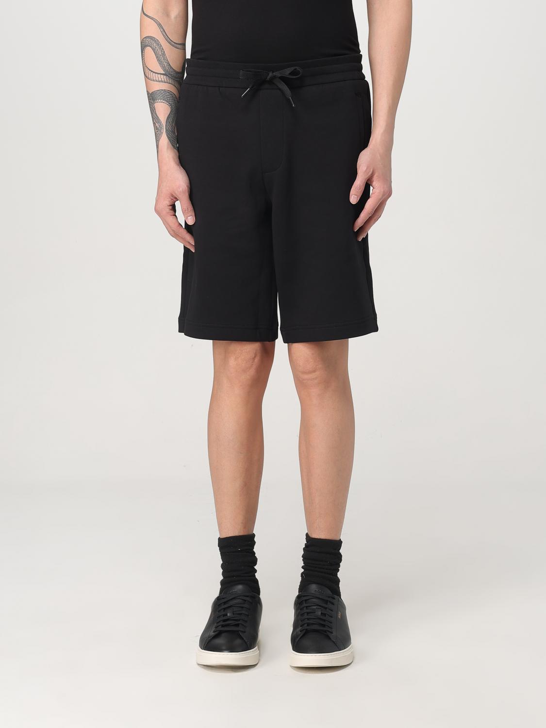 Armani Exchange Short Droit Uni In Black
