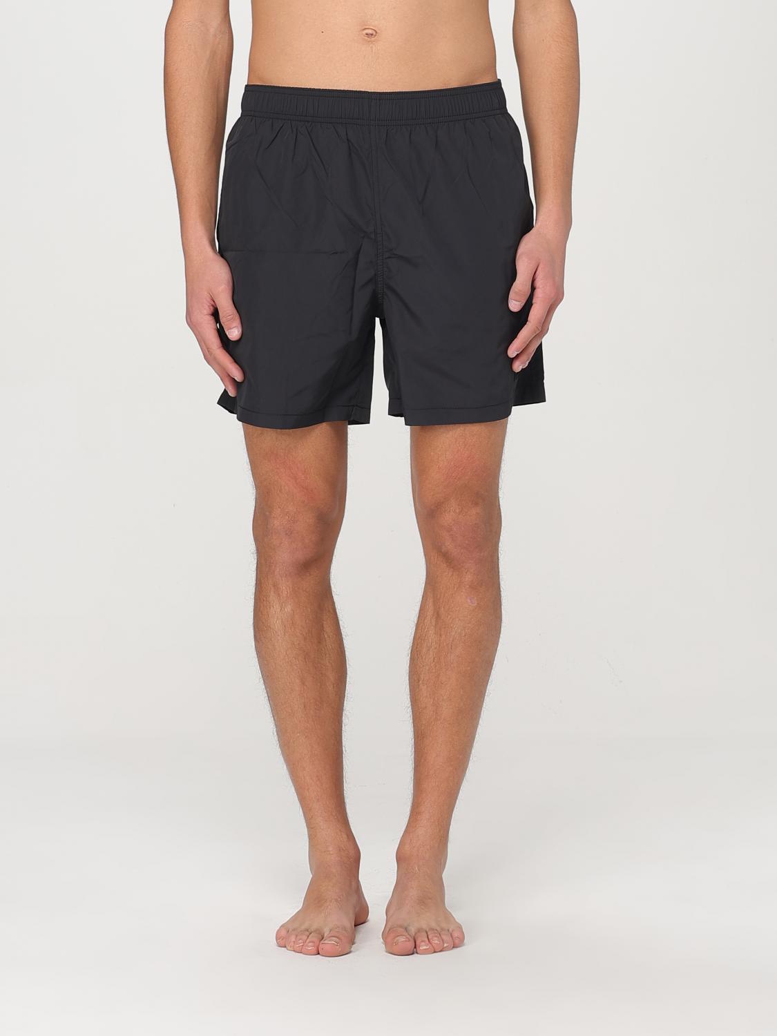 Armani Exchange Logo-print Swim Shorts In Black