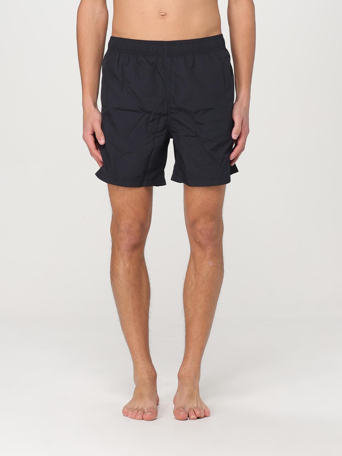 Armani Exchange Logo-print Swim Shorts In Blue