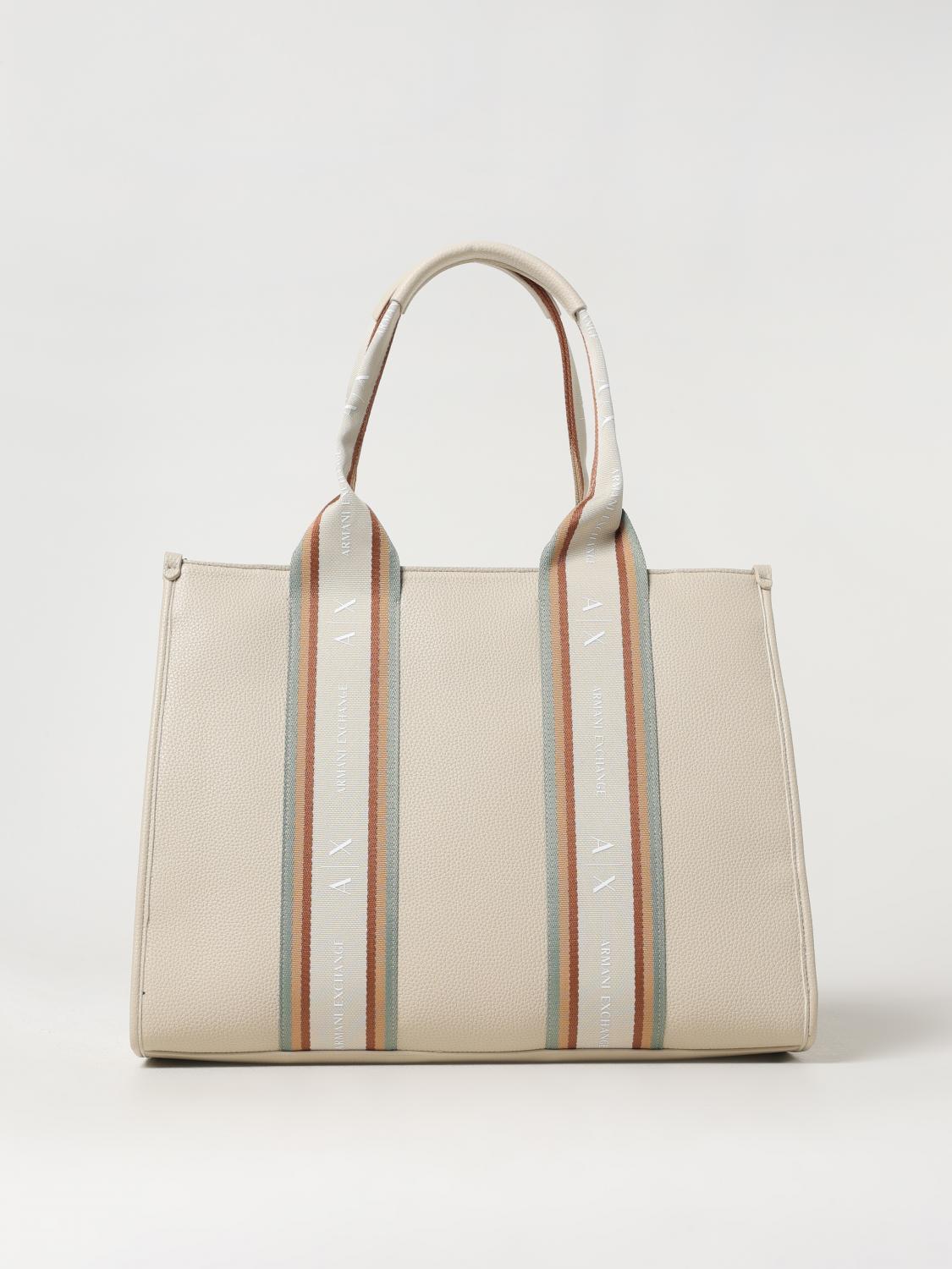 Armani Exchange Shoulder Bag Woman Color Beige In Beige