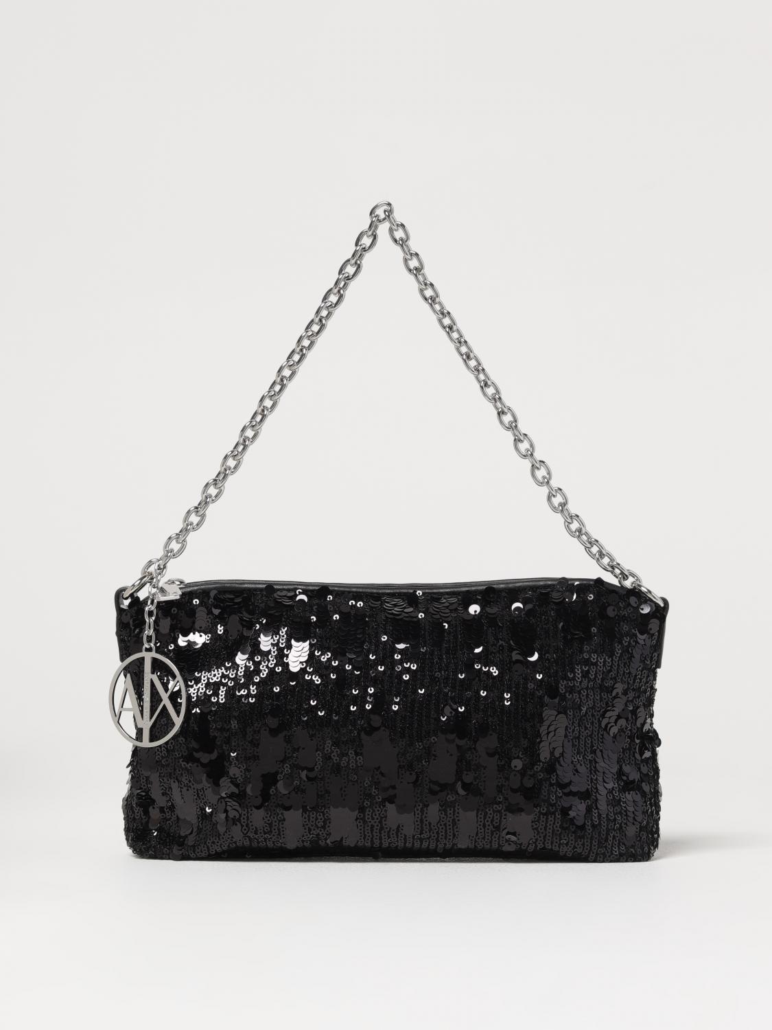 Armani Exchange Shoulder Bag  Woman Color Black In Black