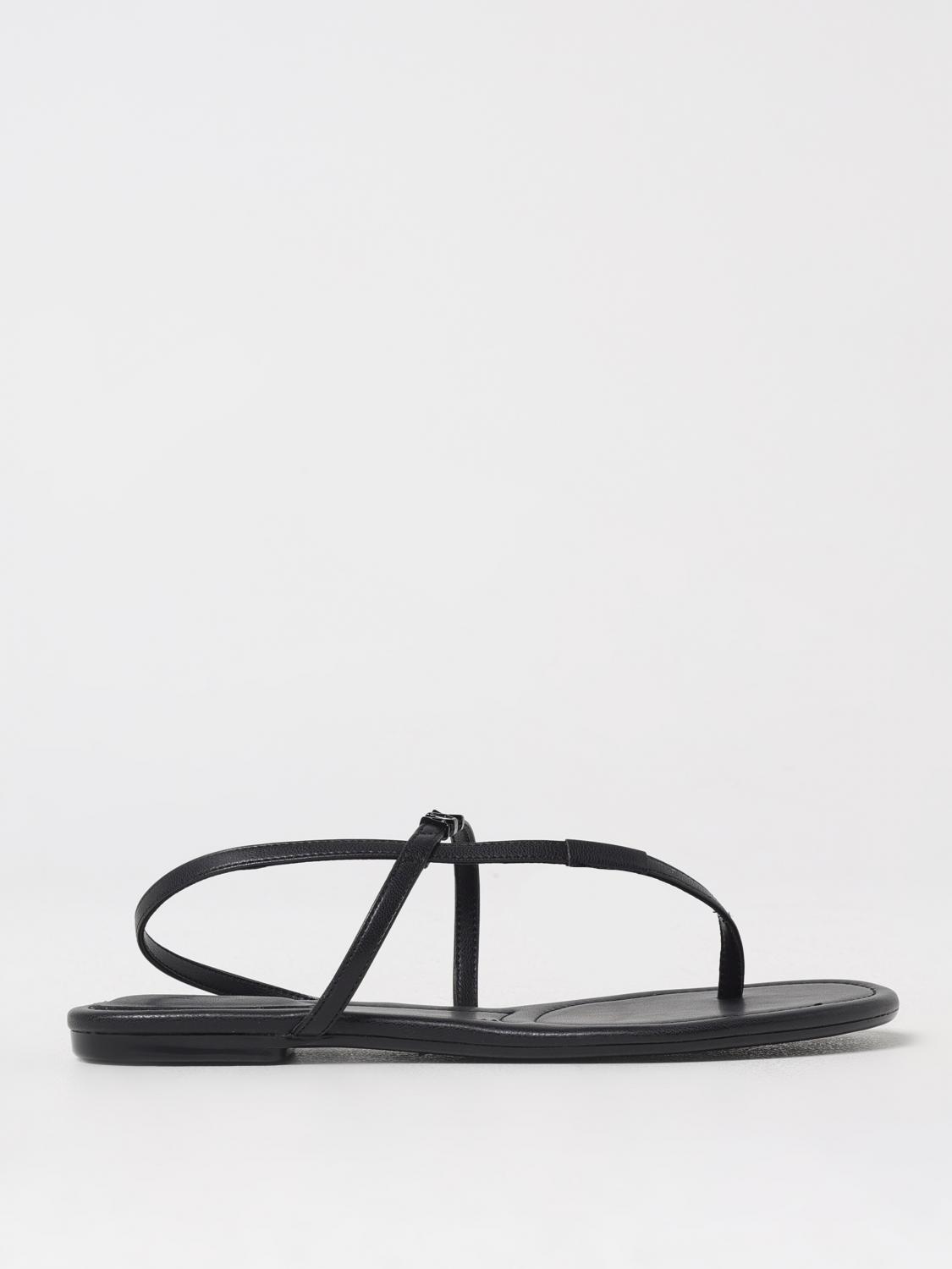 Armani Exchange Flat Sandals  Woman Color Black In Black