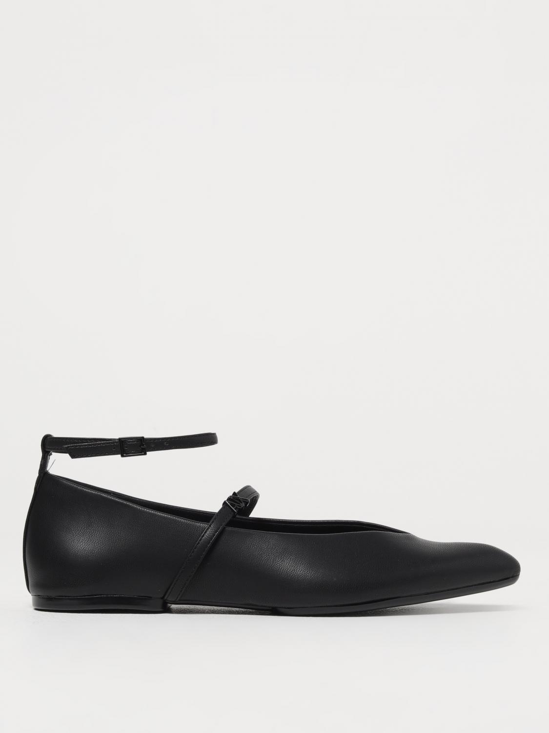 Armani Exchange Ballet Flats Woman Color Black In Black