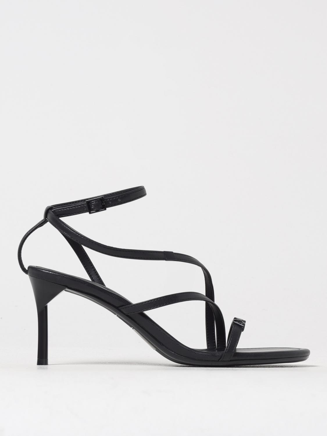 Armani Exchange Multi-strap Sandals In Black
