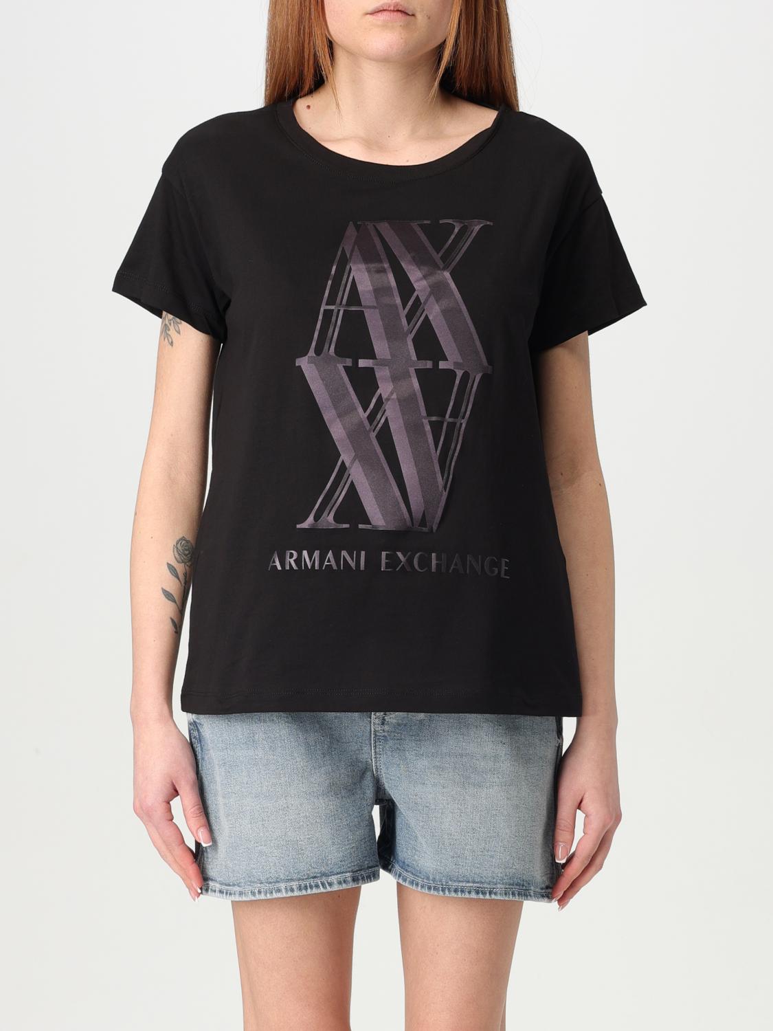 Armani Exchange T-shirt  Woman Color Black In Black