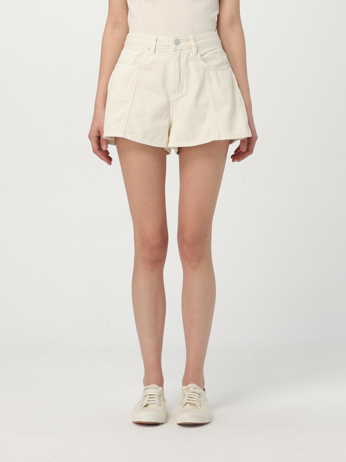 Armani Exchange Short Woman Color Yellow Cream In Yellow Cream