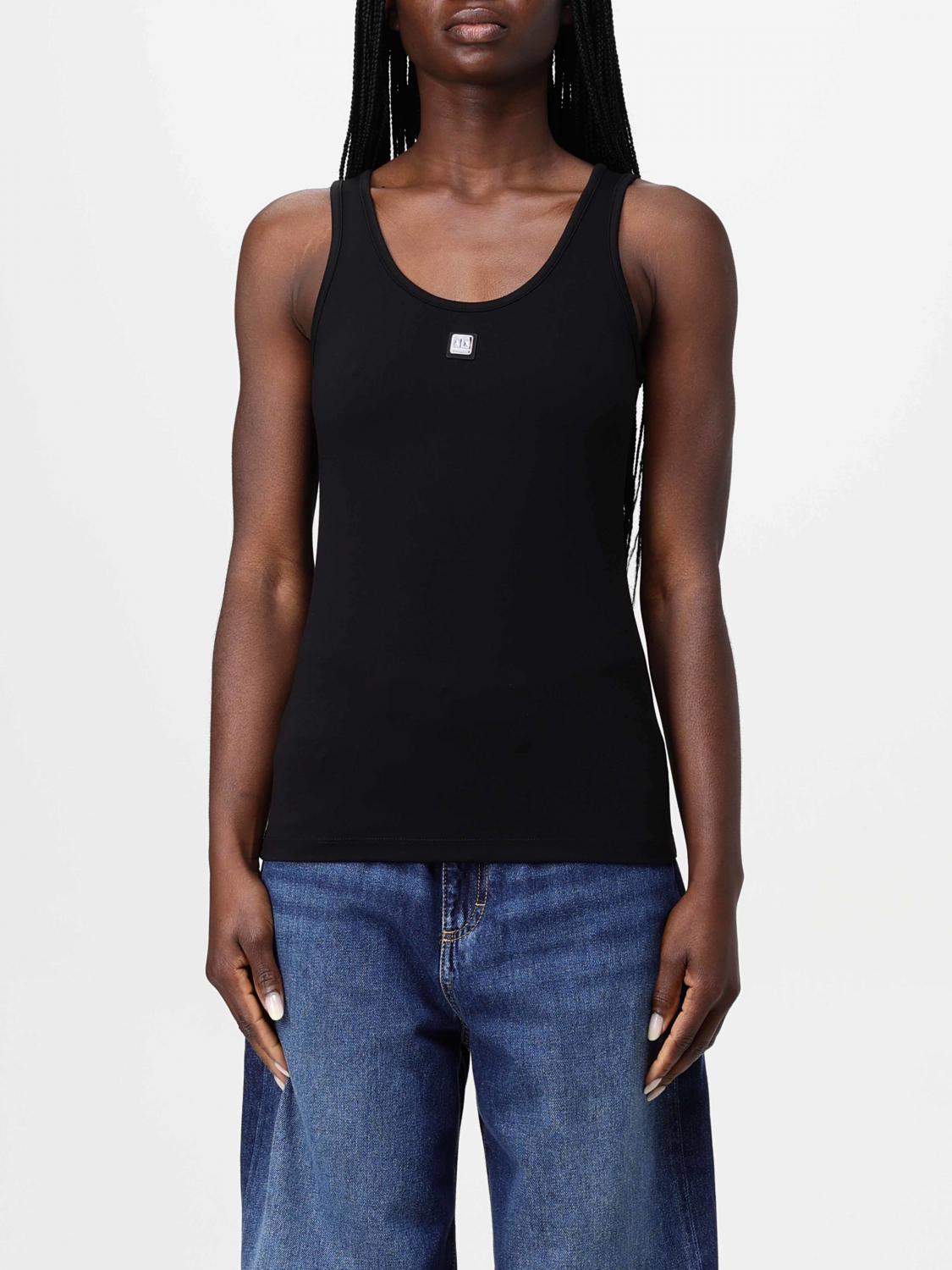 Armani Exchange Top  Woman Color Black In Black
