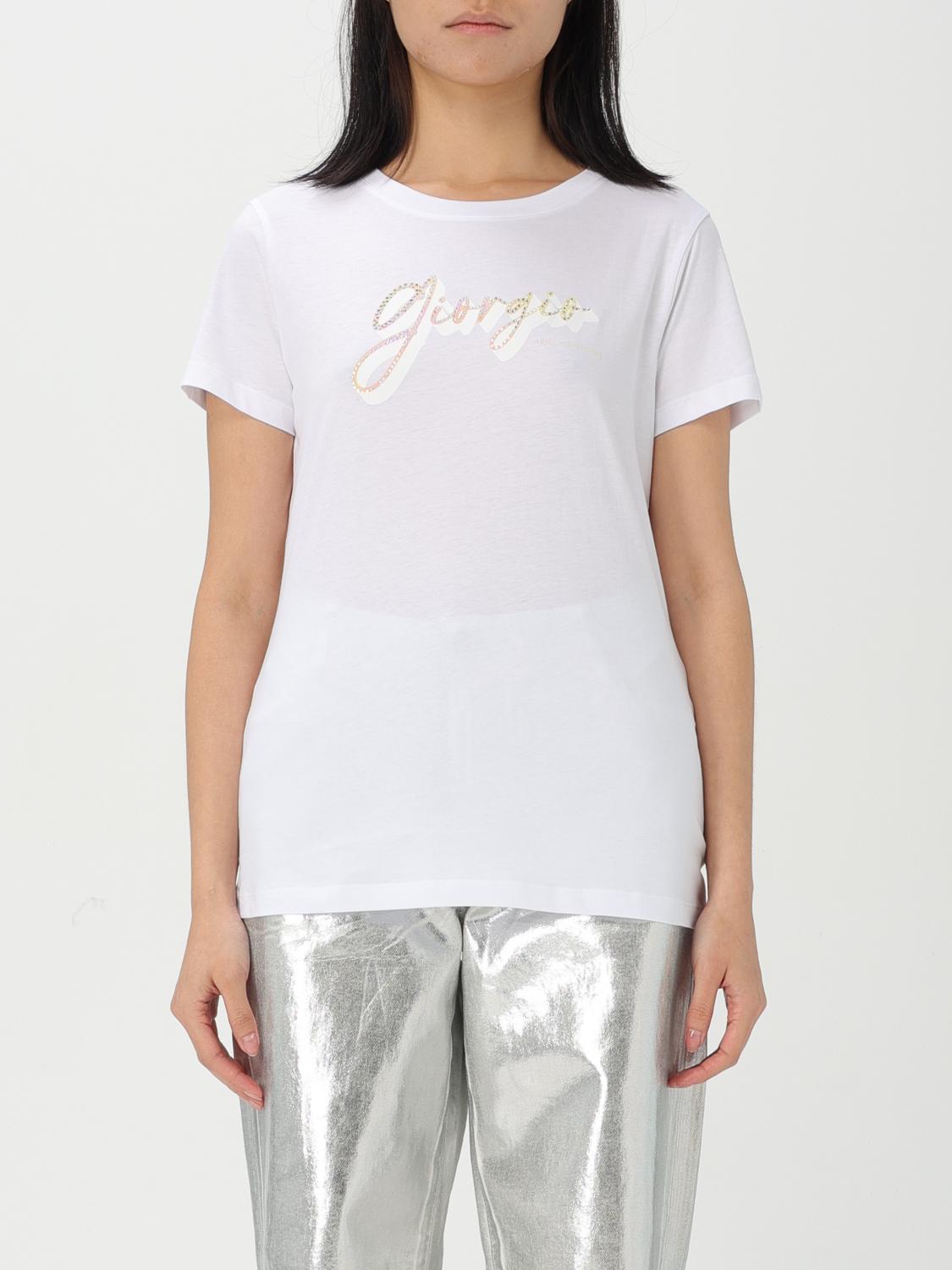 Armani Exchange T-shirt Woman Color White In White