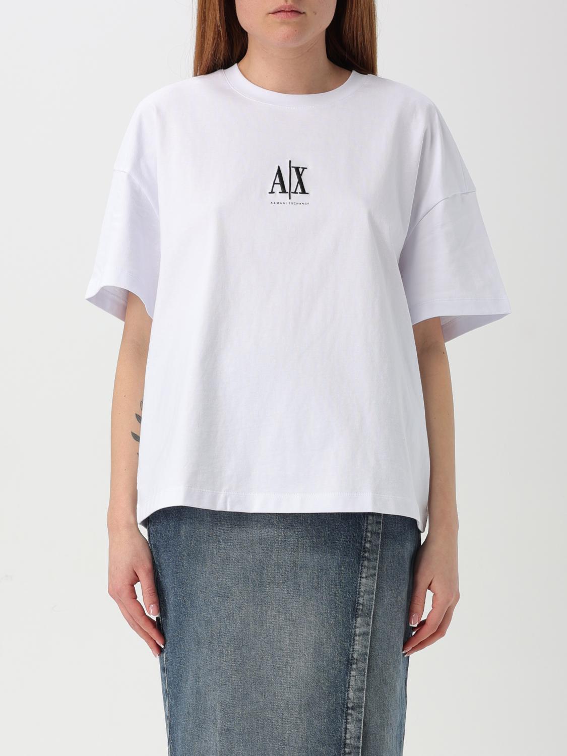 Armani Exchange T-shirt Woman Color White In White