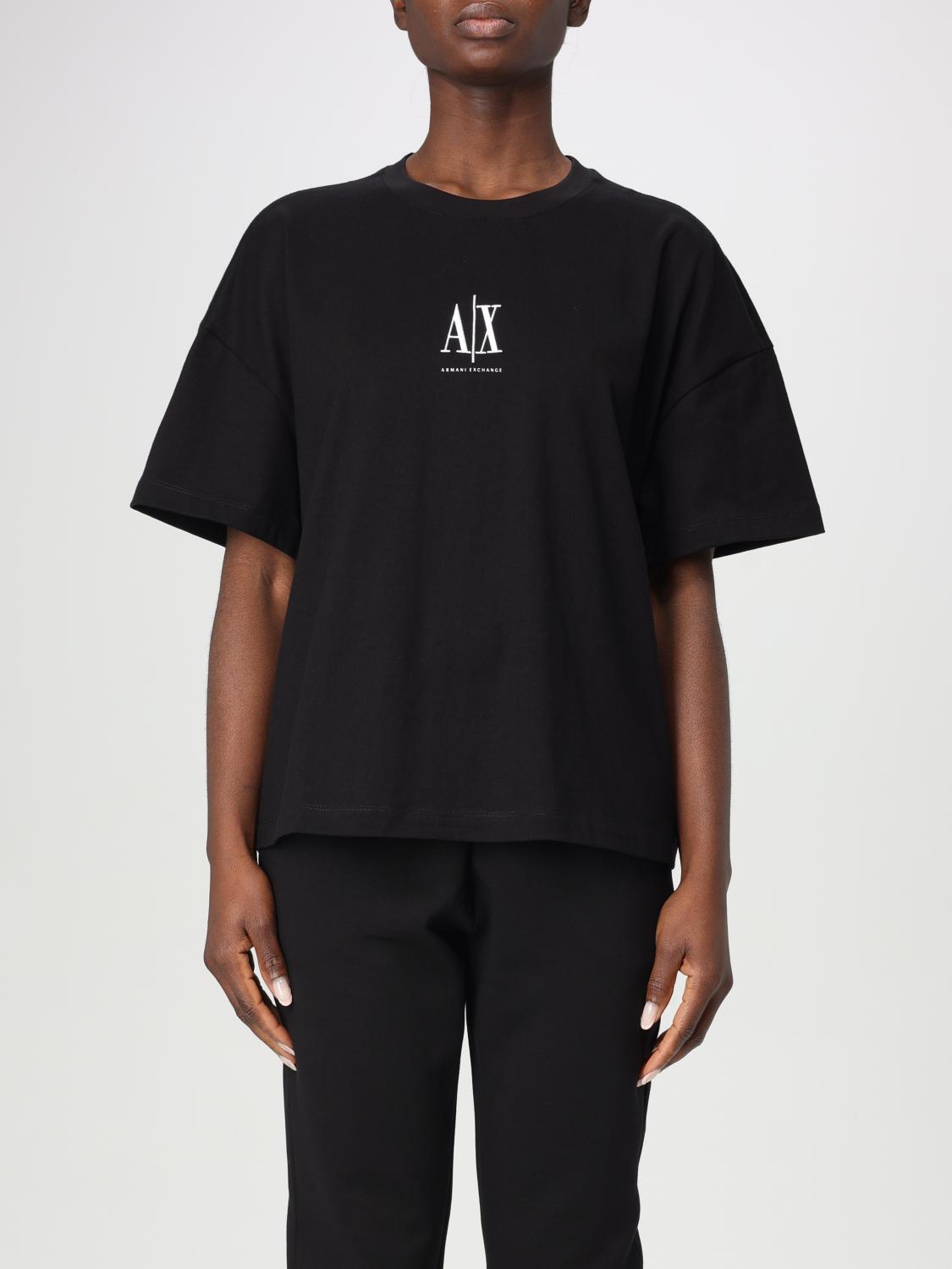 Armani Exchange T-shirt Woman Color Black In Black