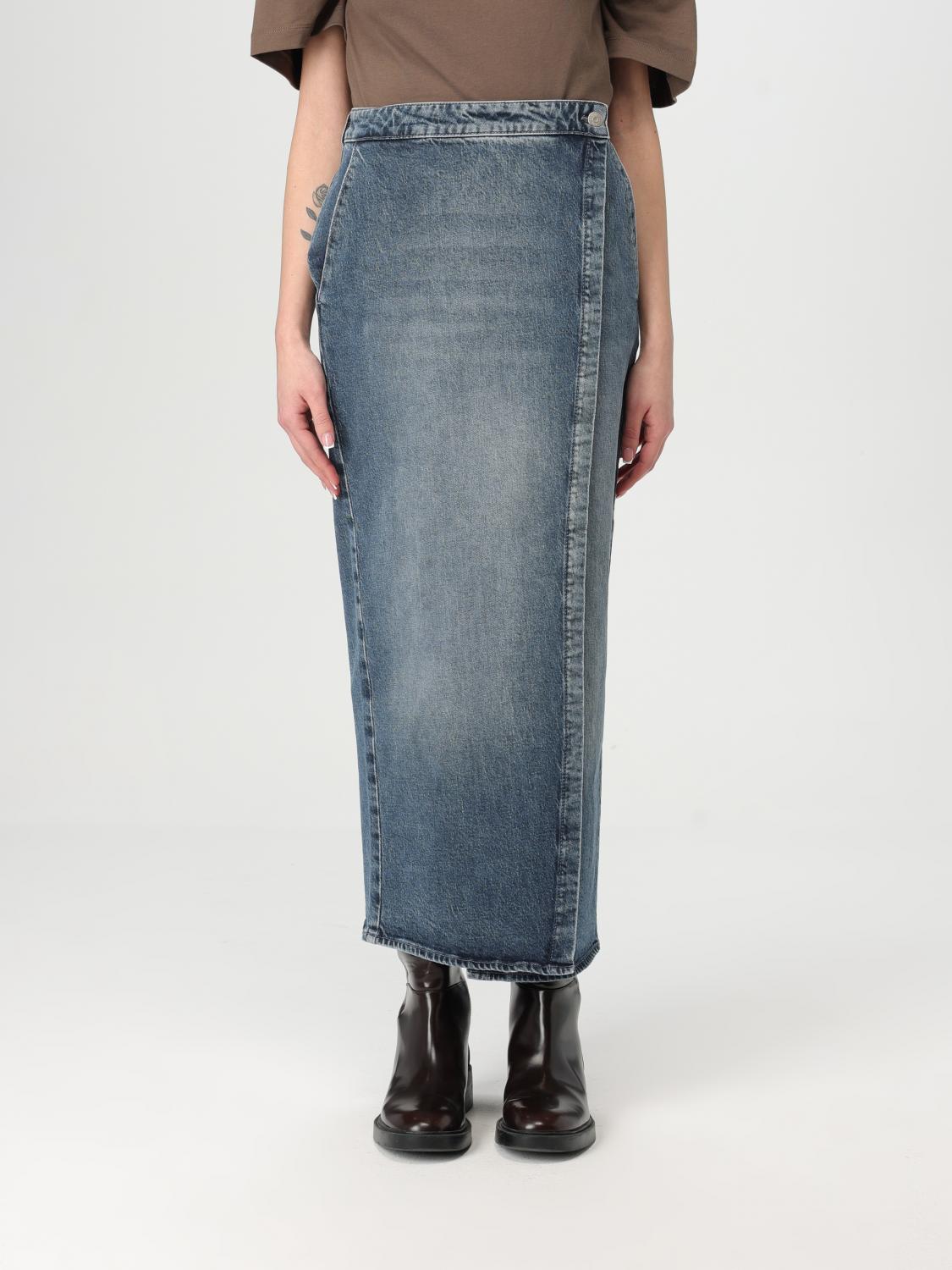 ARMANI EXCHANGE SKIRT ARMANI EXCHANGE WOMAN COLOR DENIM 422157028