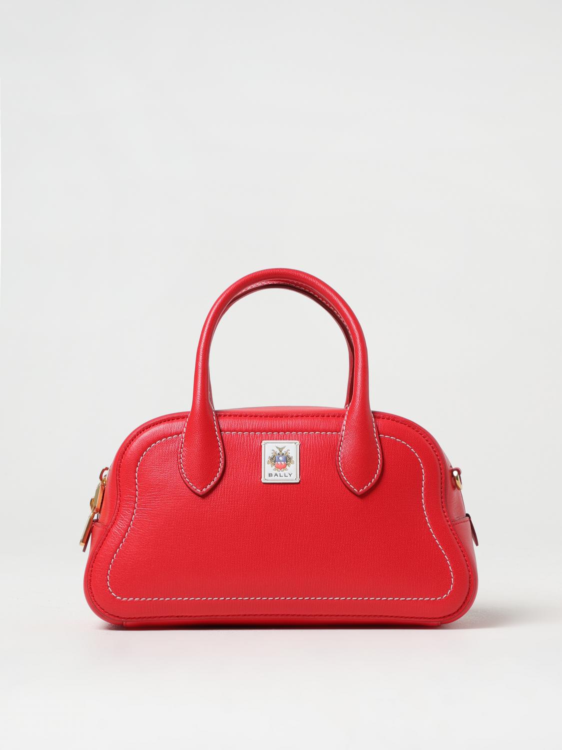 Bally Logo-patch Tote Bag In Red