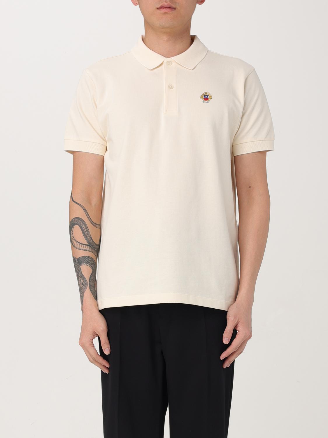 Bally Men's Organic Cotton Polo Shirt In White