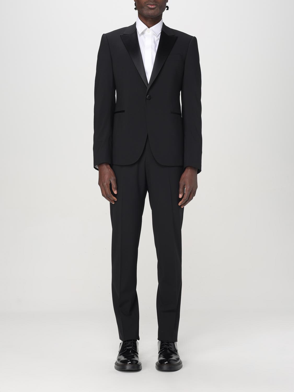 Emporio Armani Suit Men Color Black In Black